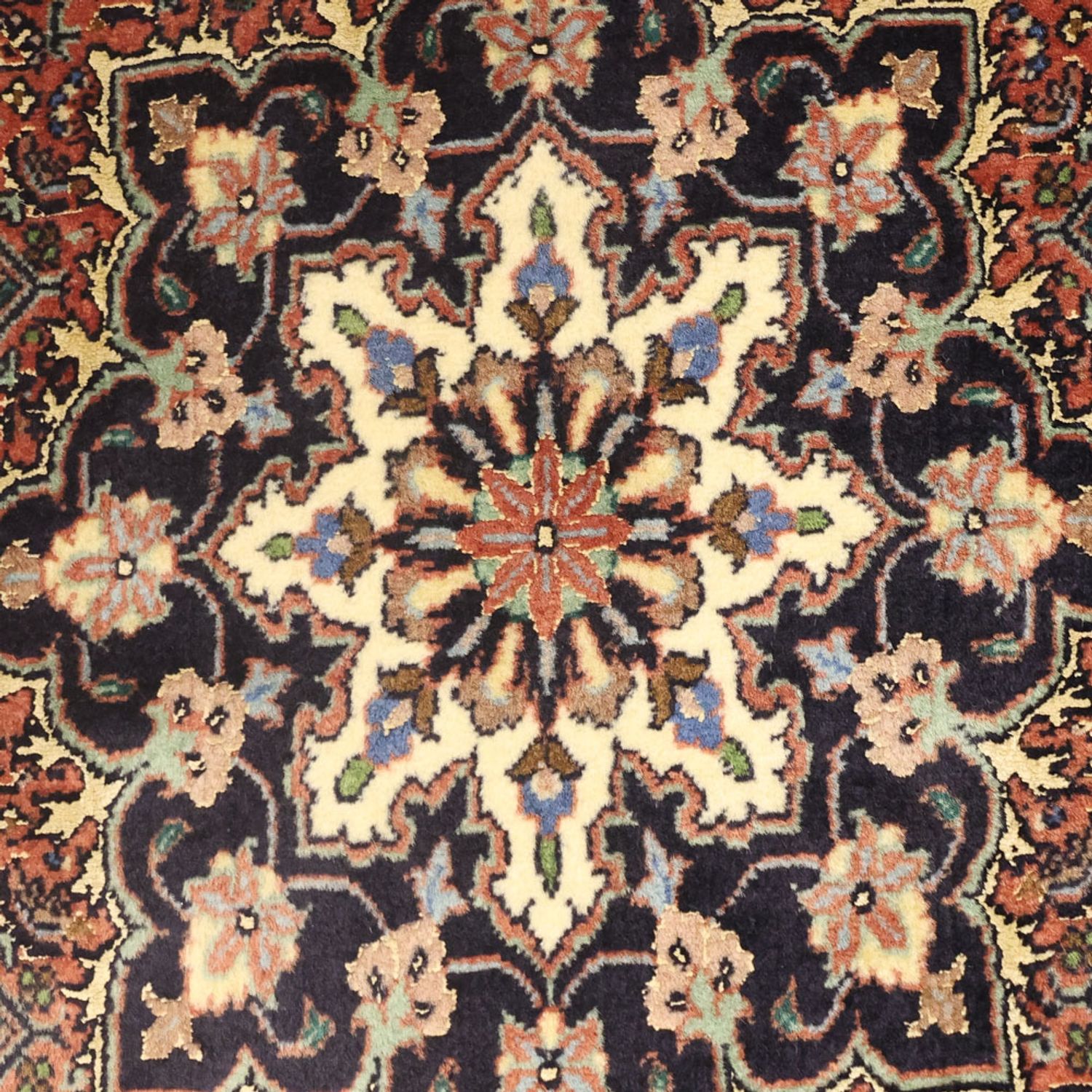 Dywan perski - Bijar - 140 x 68 cm - ciemna czerwień