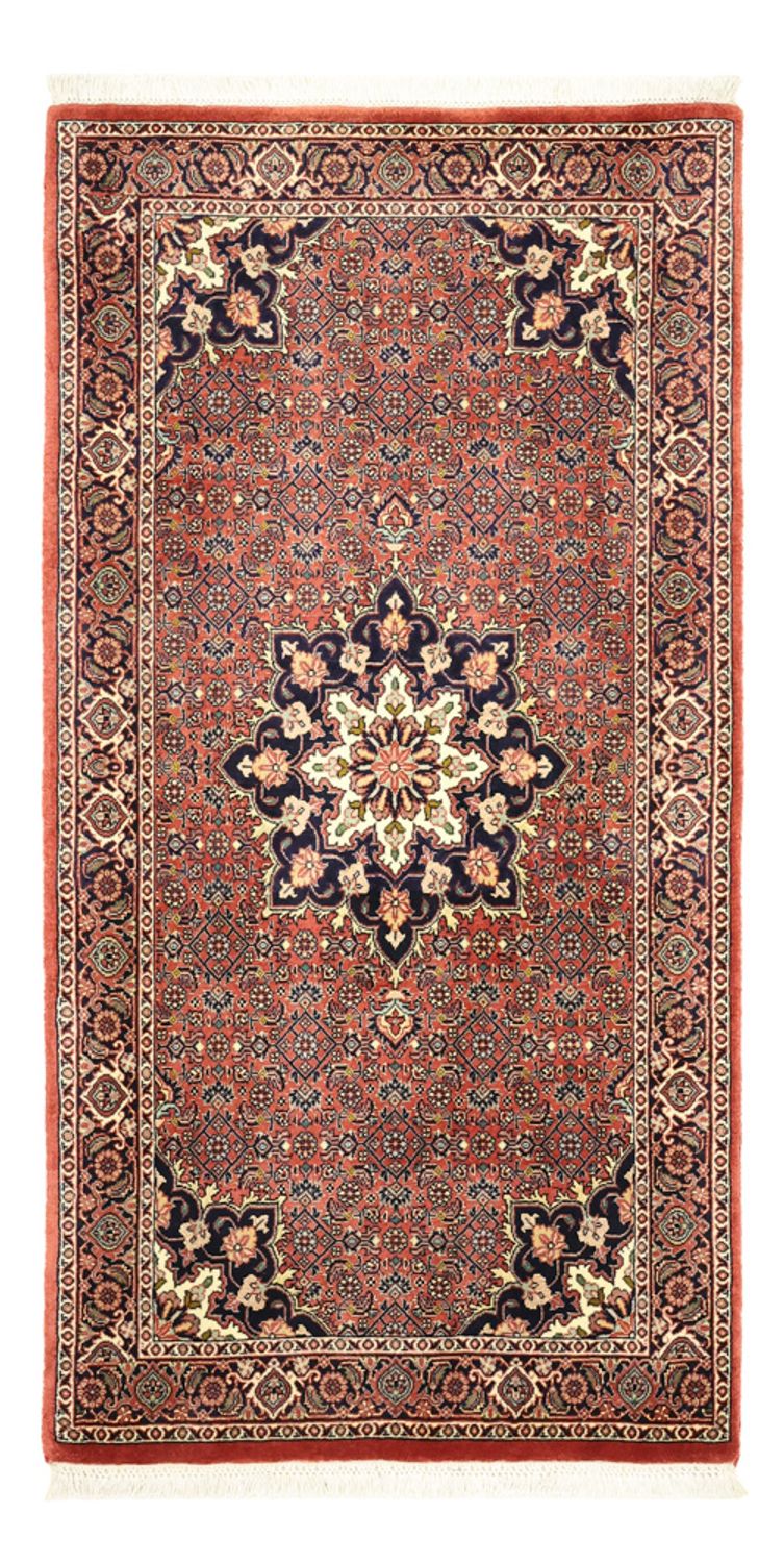 Perzisch tapijt - Bijar - 140 x 72 cm - donkerrood