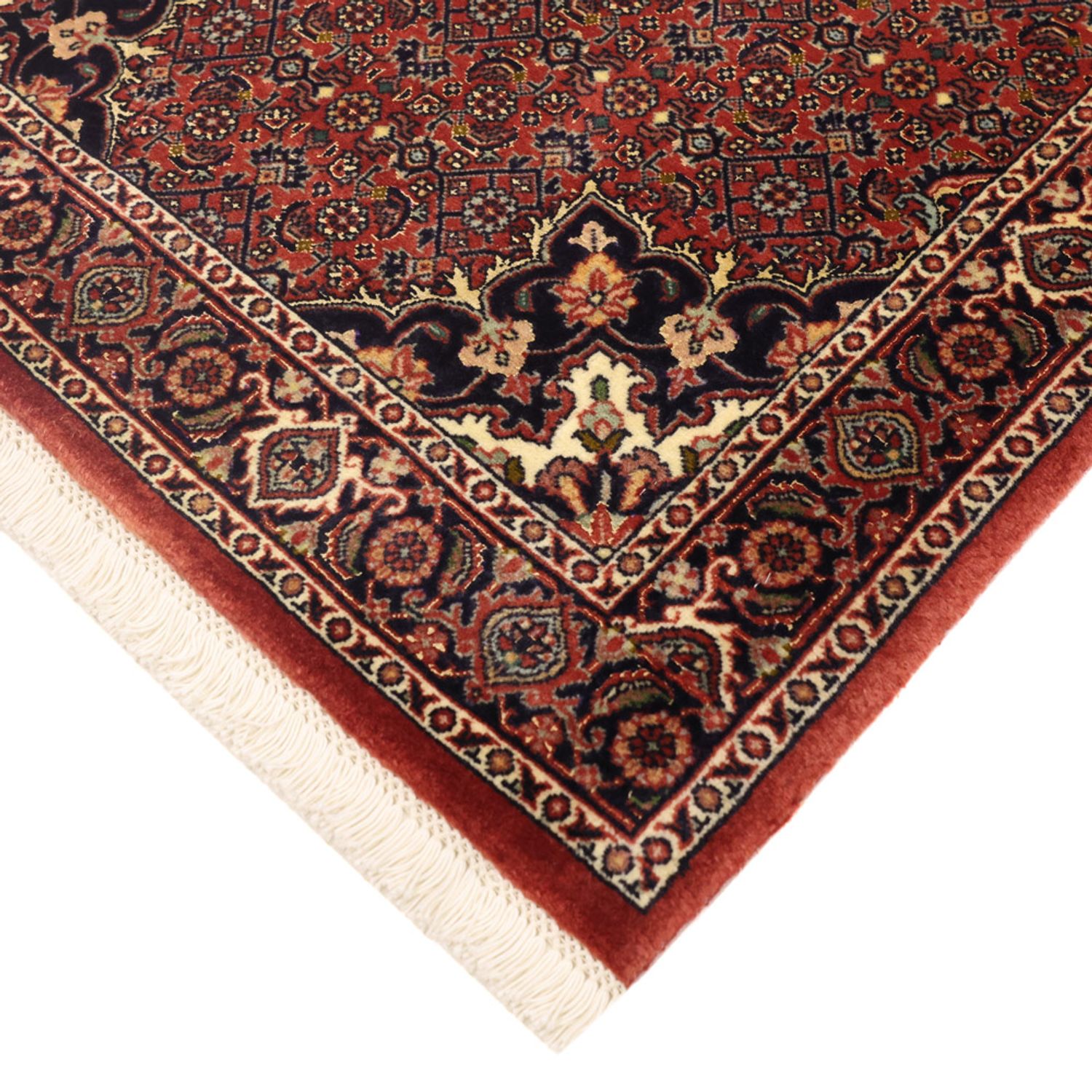 Perzisch tapijt - Bijar - 140 x 72 cm - donkerrood