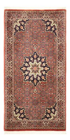 Perzisch tapijt - Bijar - 140 x 72 cm - donkerrood