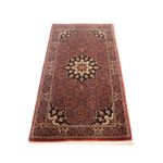 Perzisch tapijt - Bijar - 140 x 72 cm - donkerrood