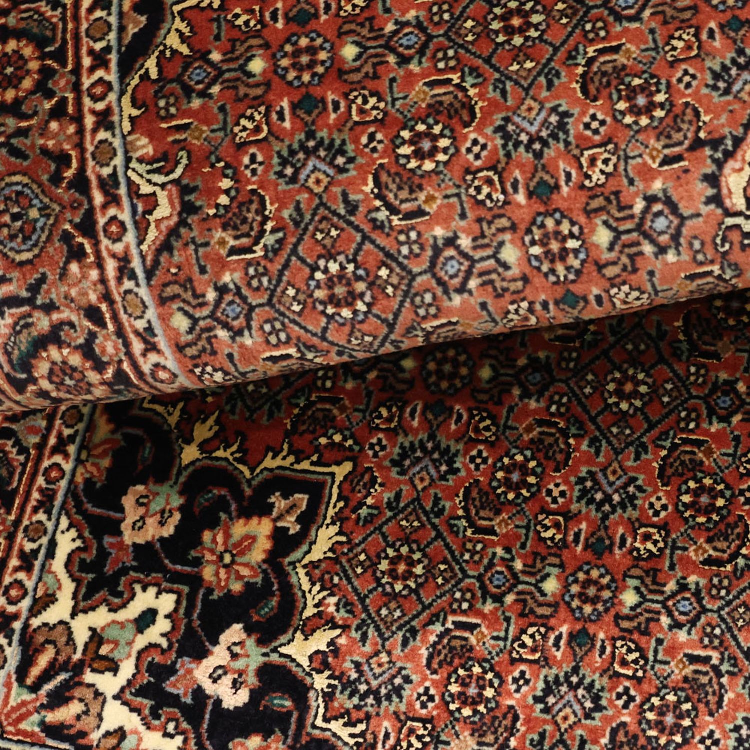 Perzisch tapijt - Bijar - 131 x 72 cm - donkerrood
