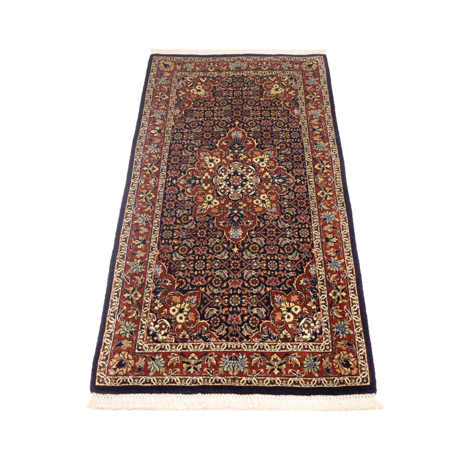 Perzisch tapijt - Bijar - 139 x 70 cm - donkerrood