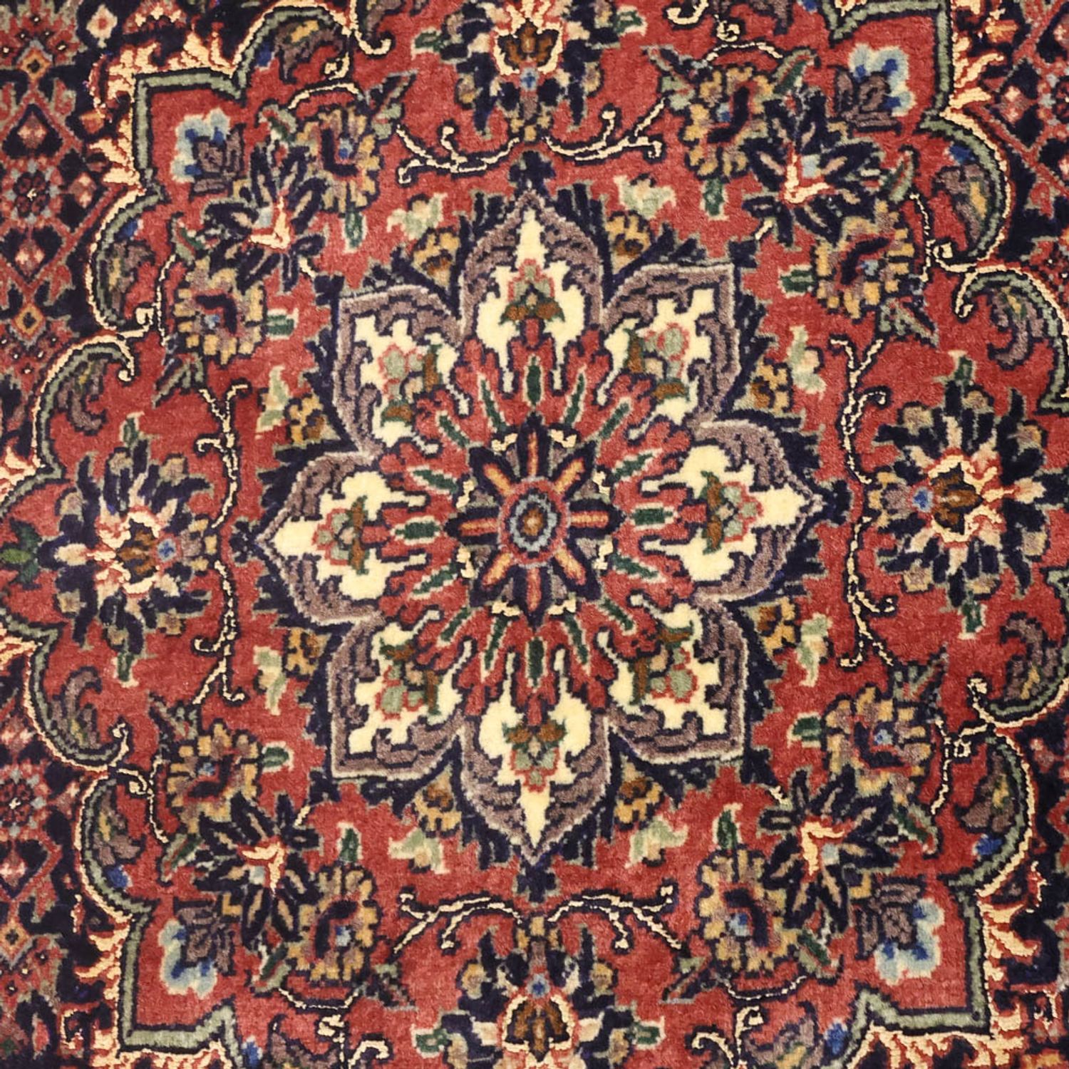 Dywan perski - Bijar - 136 x 69 cm - ciemny beż