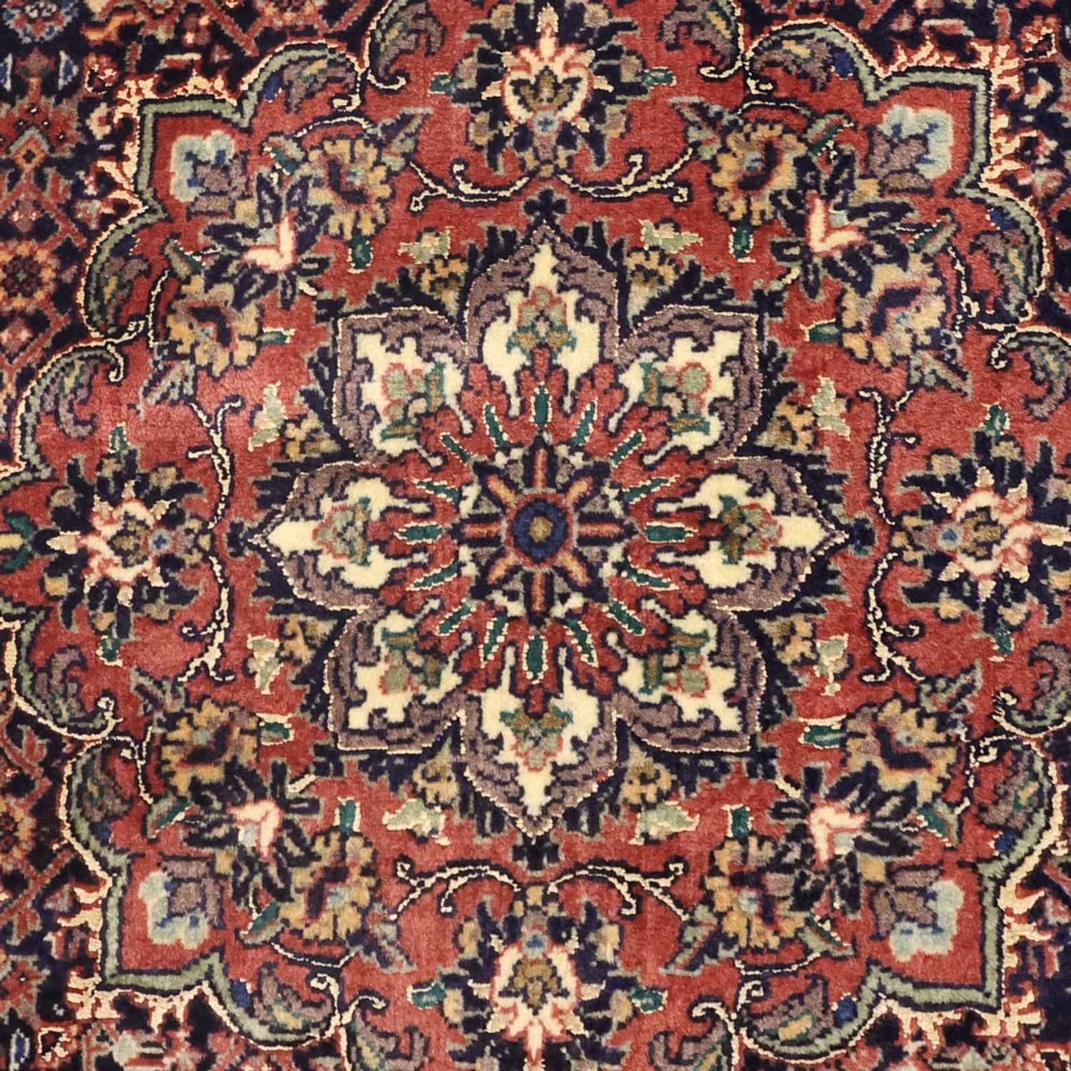 Dywan perski - Bijar - 136 x 73 cm - ciemny beż