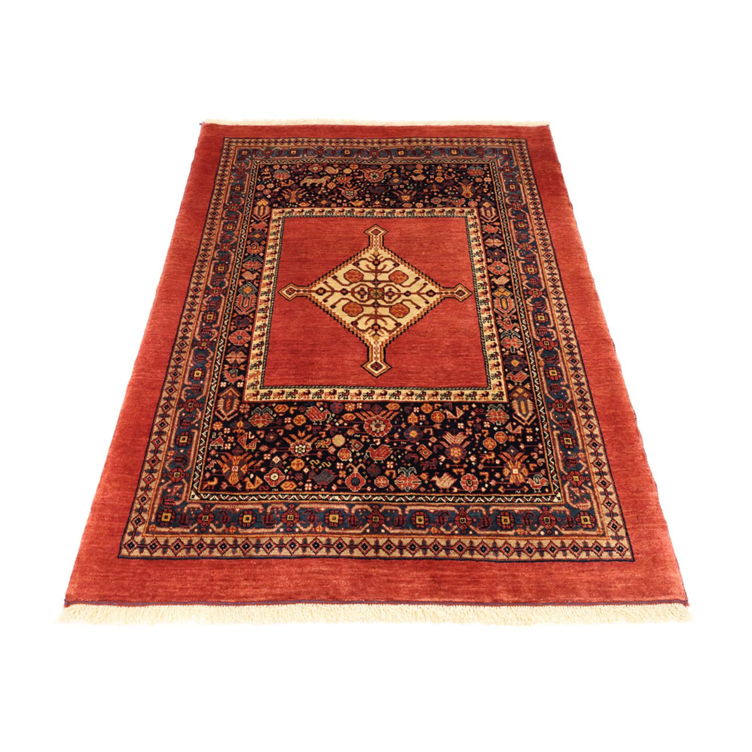 Perserteppich - Nomadic - 143 x 105 cm - mehrfarbig