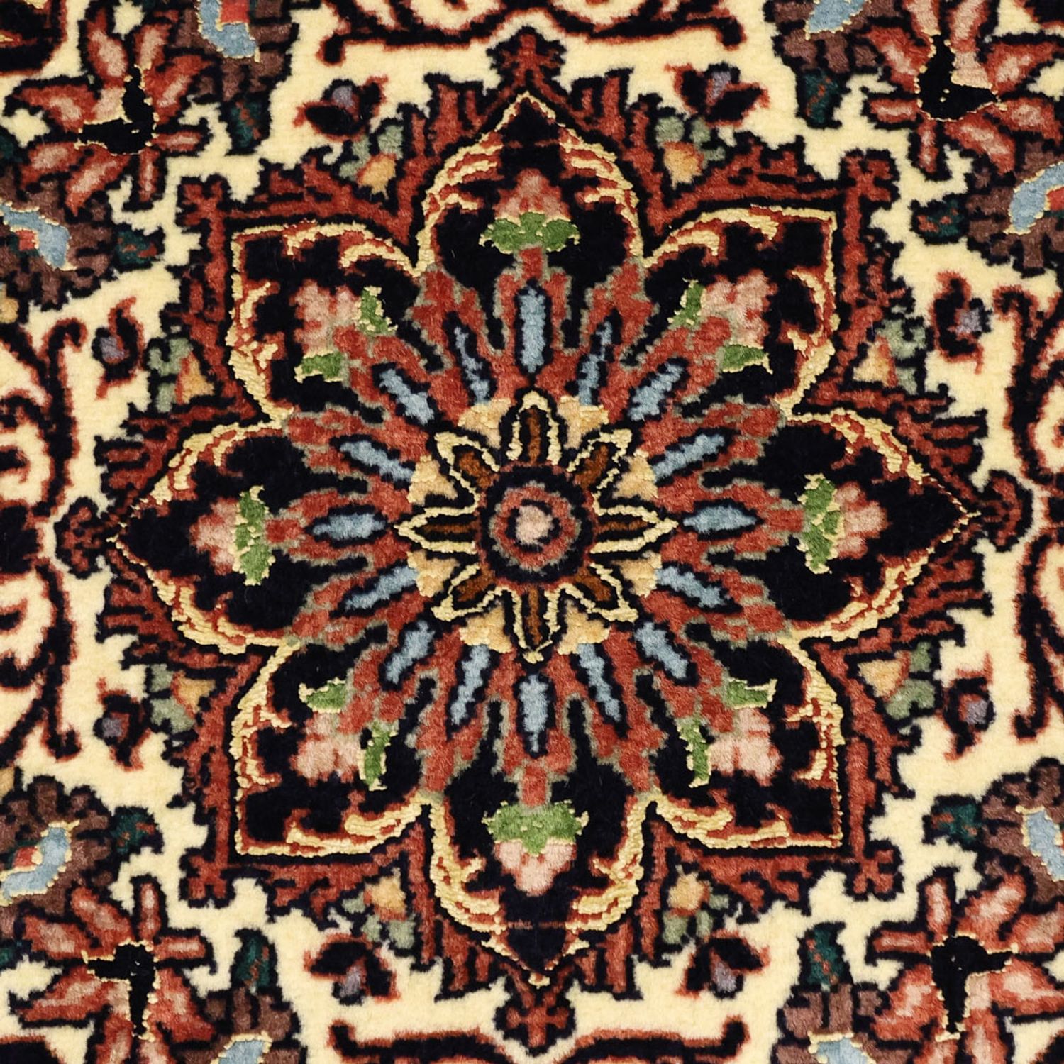 Dywan perski - Bijar - Royal - 137 x 70 cm - ciemna czerwień