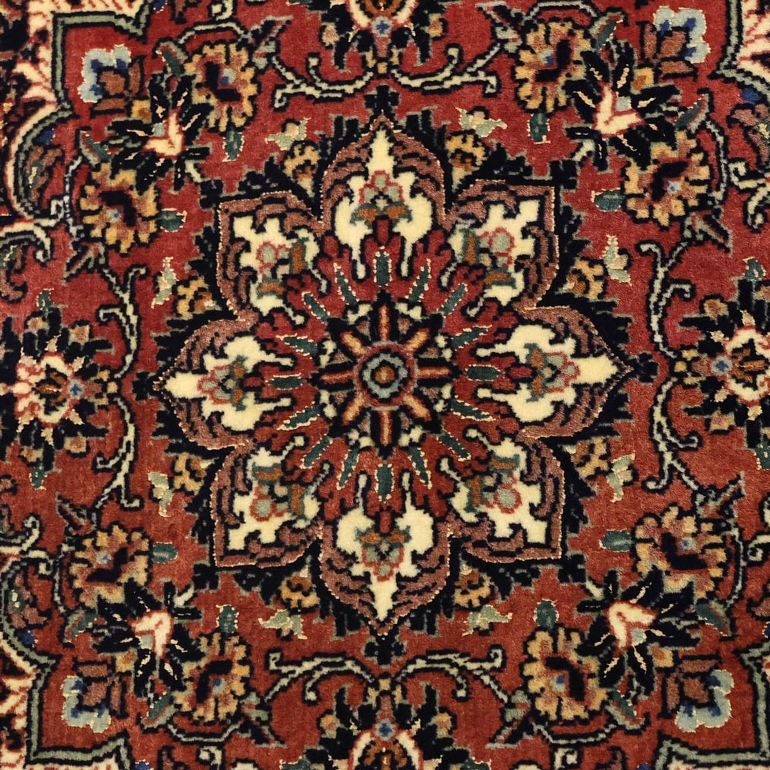 Persisk tæppe - Bijar - Royal - 149 x 89 cm - mørkerød