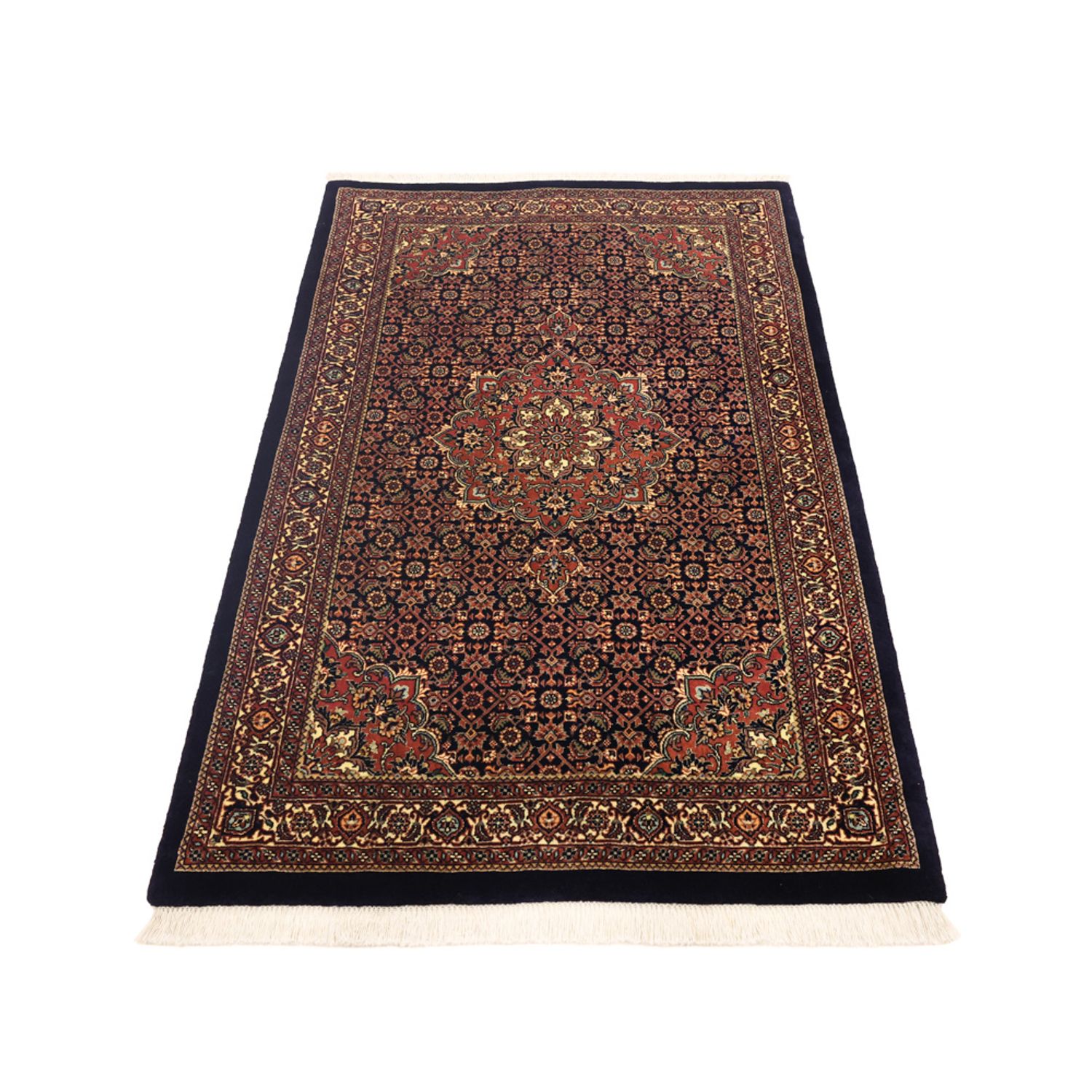 Persisk tæppe - Bijar - Royal - 149 x 89 cm - mørkerød