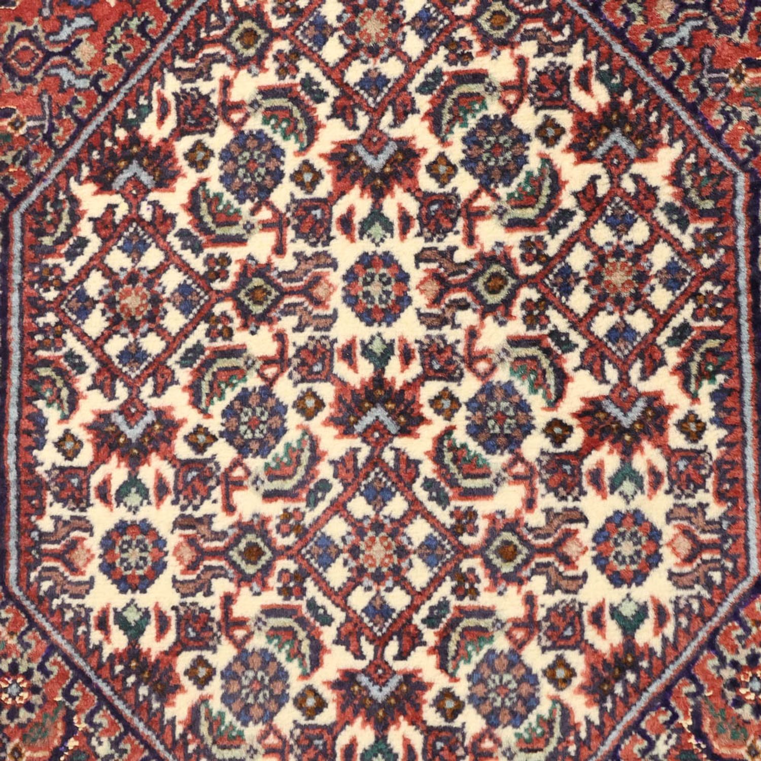 Persisk tæppe - Bijar - Royal - 135 x 70 cm - rust