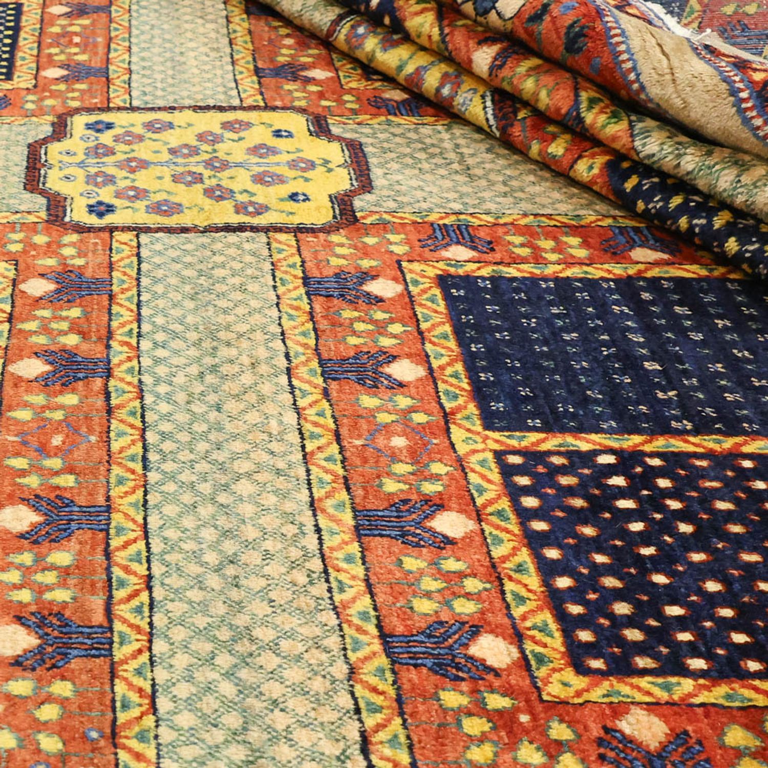 Dywan Gabbeh - Loribaft Perski - 315 x 243 cm - wielokolorowy