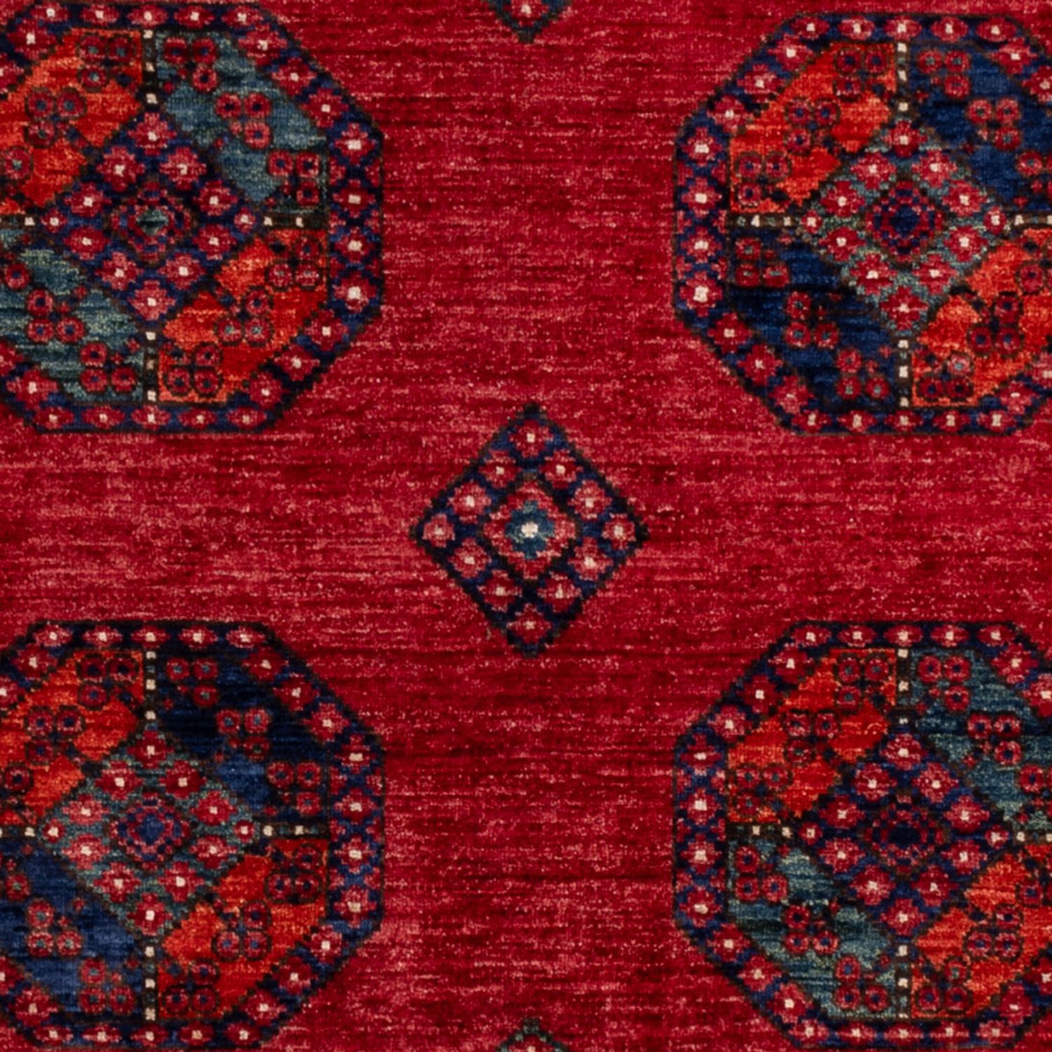 Afghansk tæppe - Kunduz - 240 x 174 cm - rød