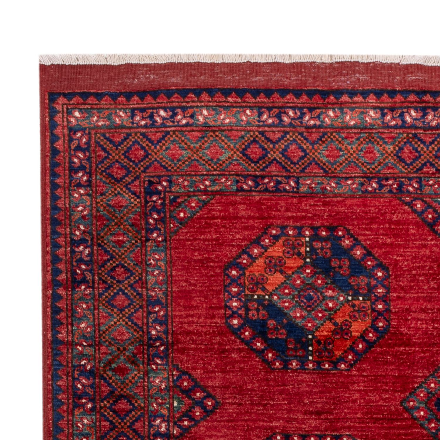 Afghansk tæppe - Kunduz - 240 x 174 cm - rød