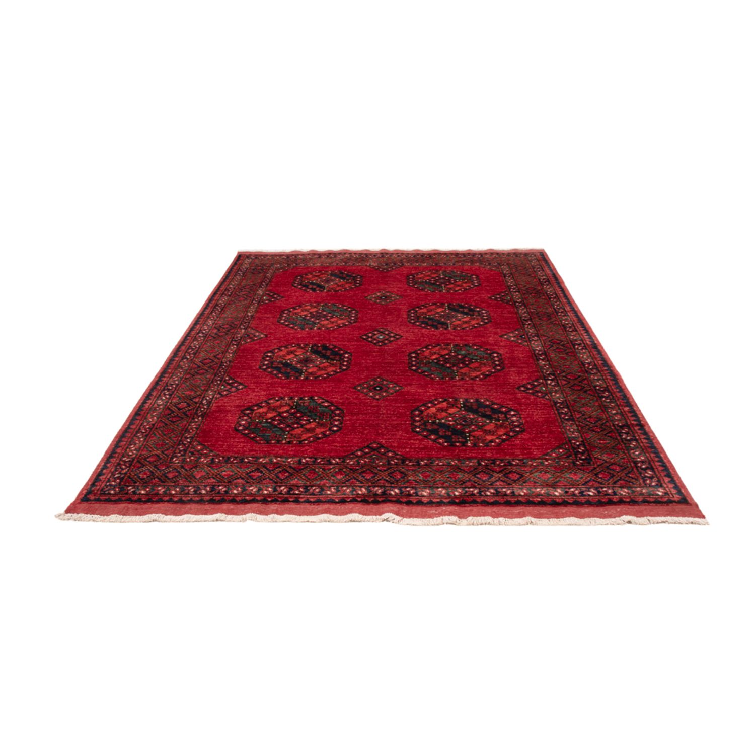 Afghansk tæppe - Kunduz - 240 x 174 cm - rød