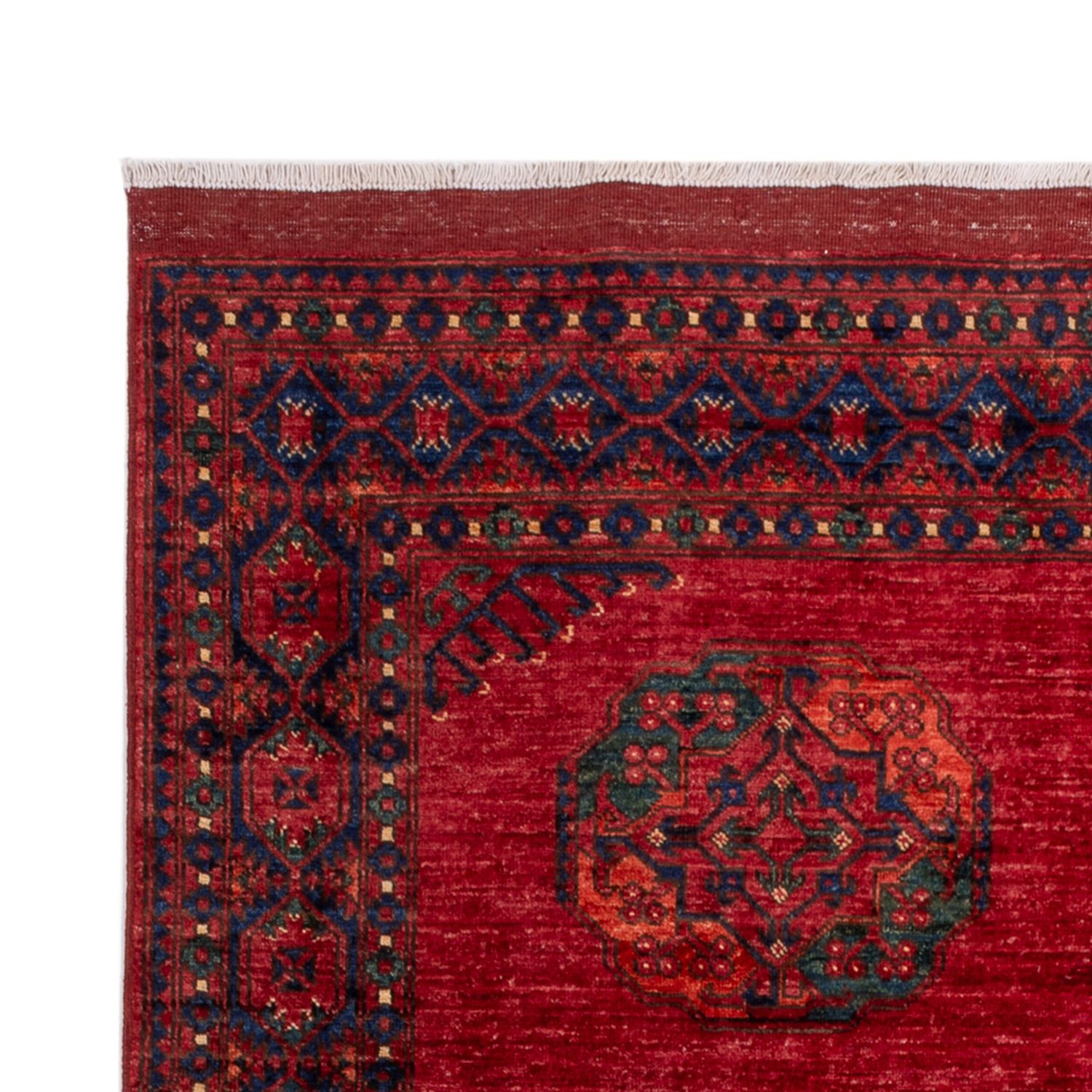 Afghansk tæppe - Kunduz - 240 x 173 cm - rød