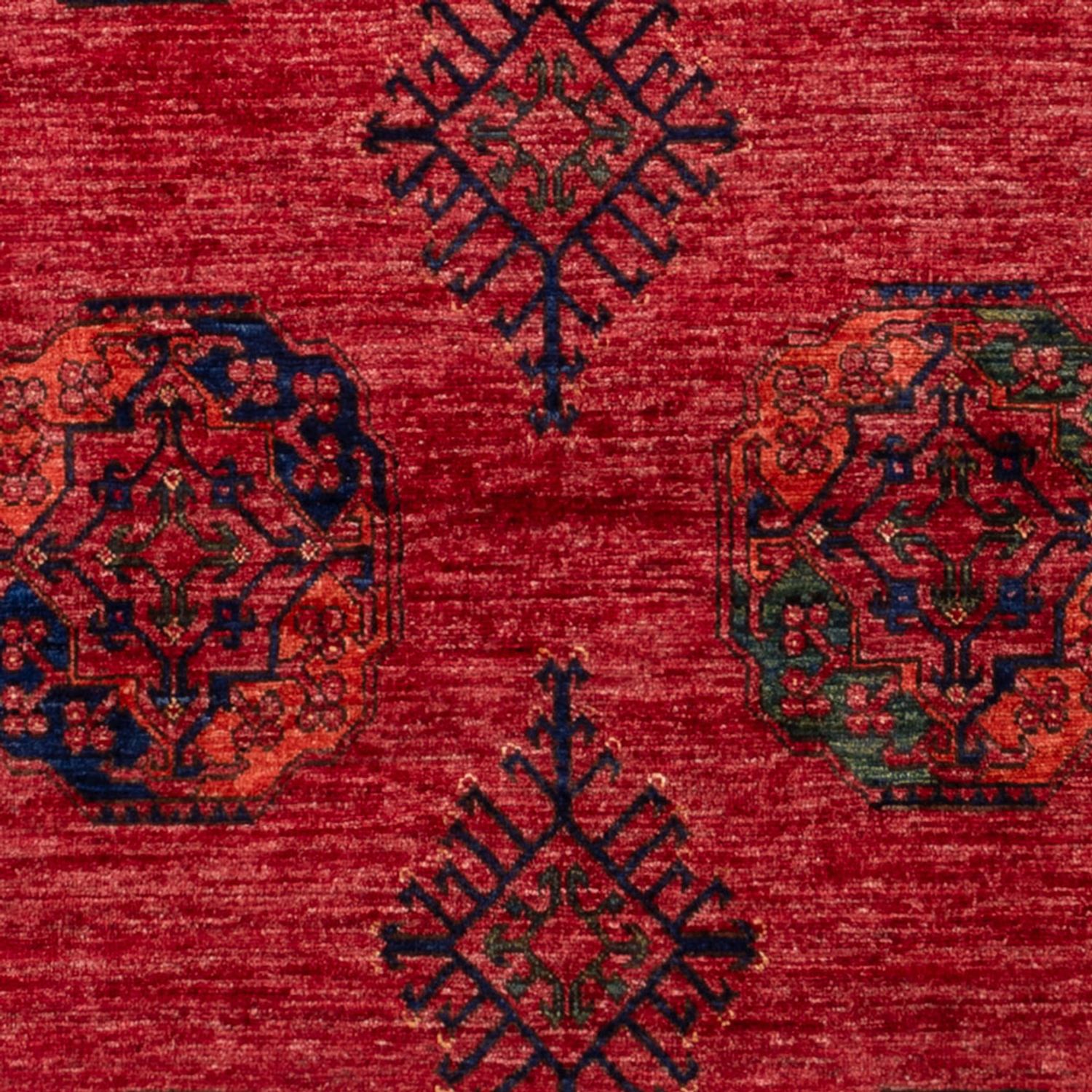 Afghansk tæppe - Kunduz - 234 x 172 cm - rød