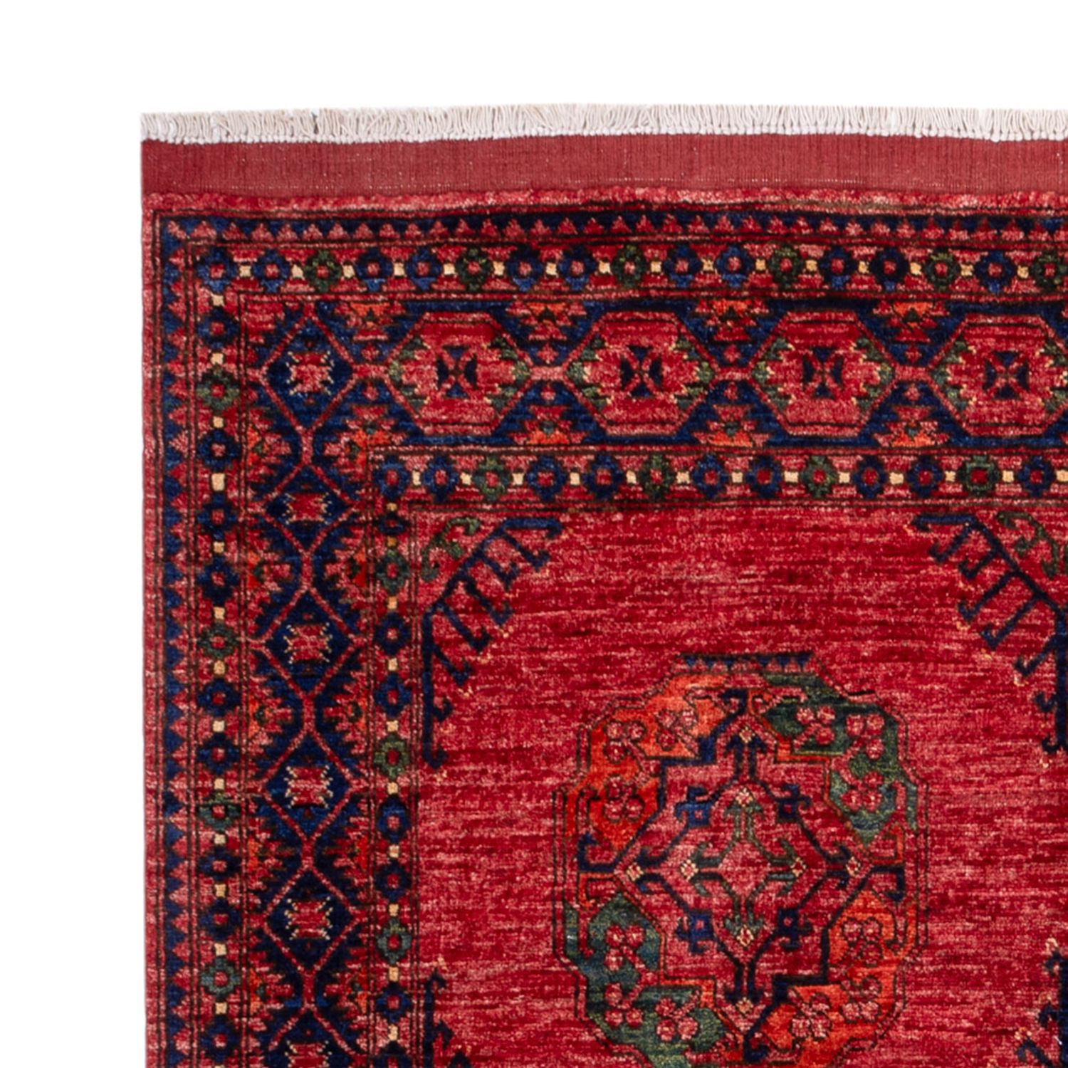 Afghansk tæppe - Kunduz - 234 x 172 cm - rød
