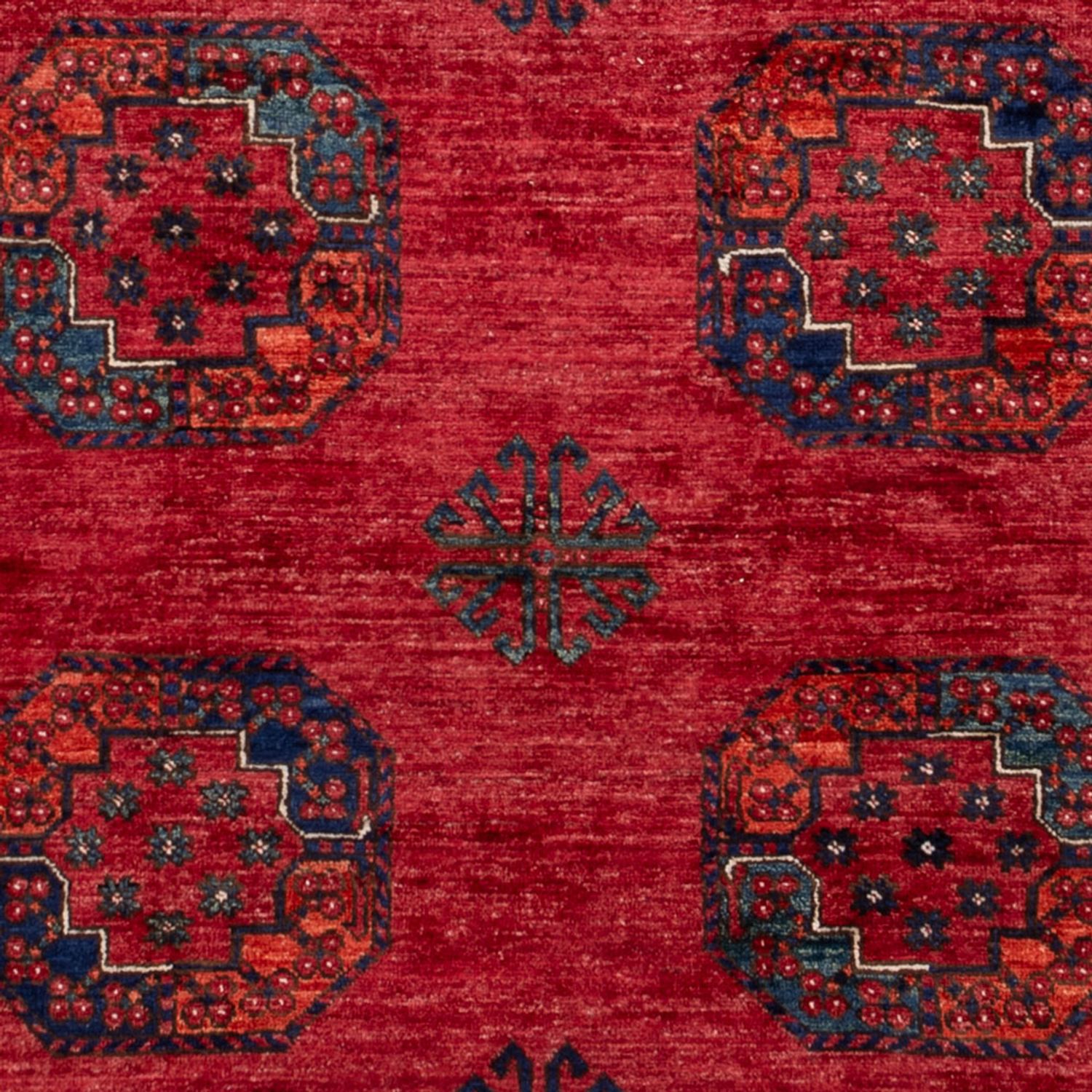 Afghansk tæppe - Kunduz - 235 x 173 cm - rød