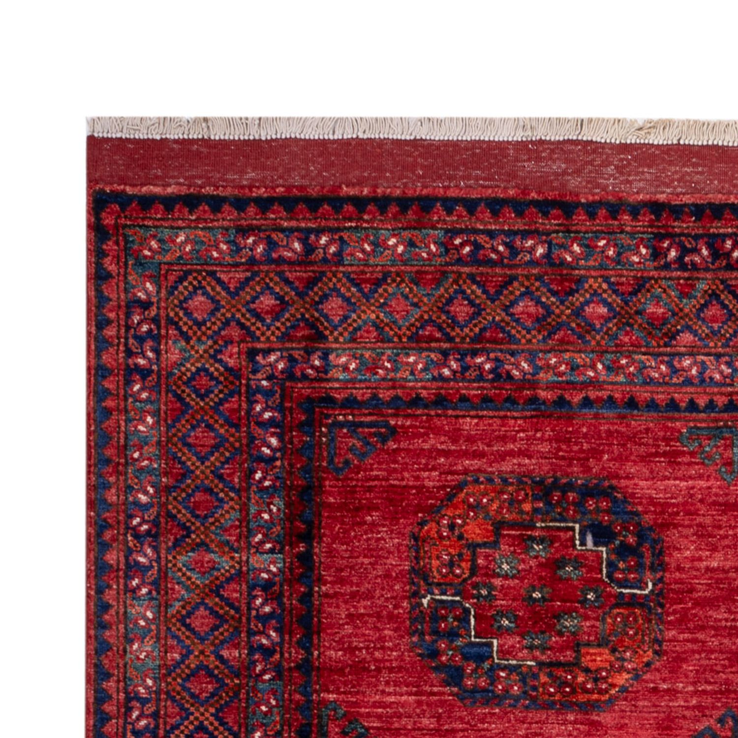 Afghansk tæppe - Kunduz - 235 x 173 cm - rød