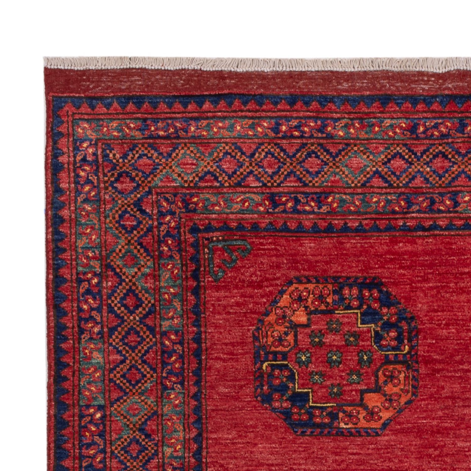 Afghansk tæppe - Kunduz - 238 x 172 cm - rød