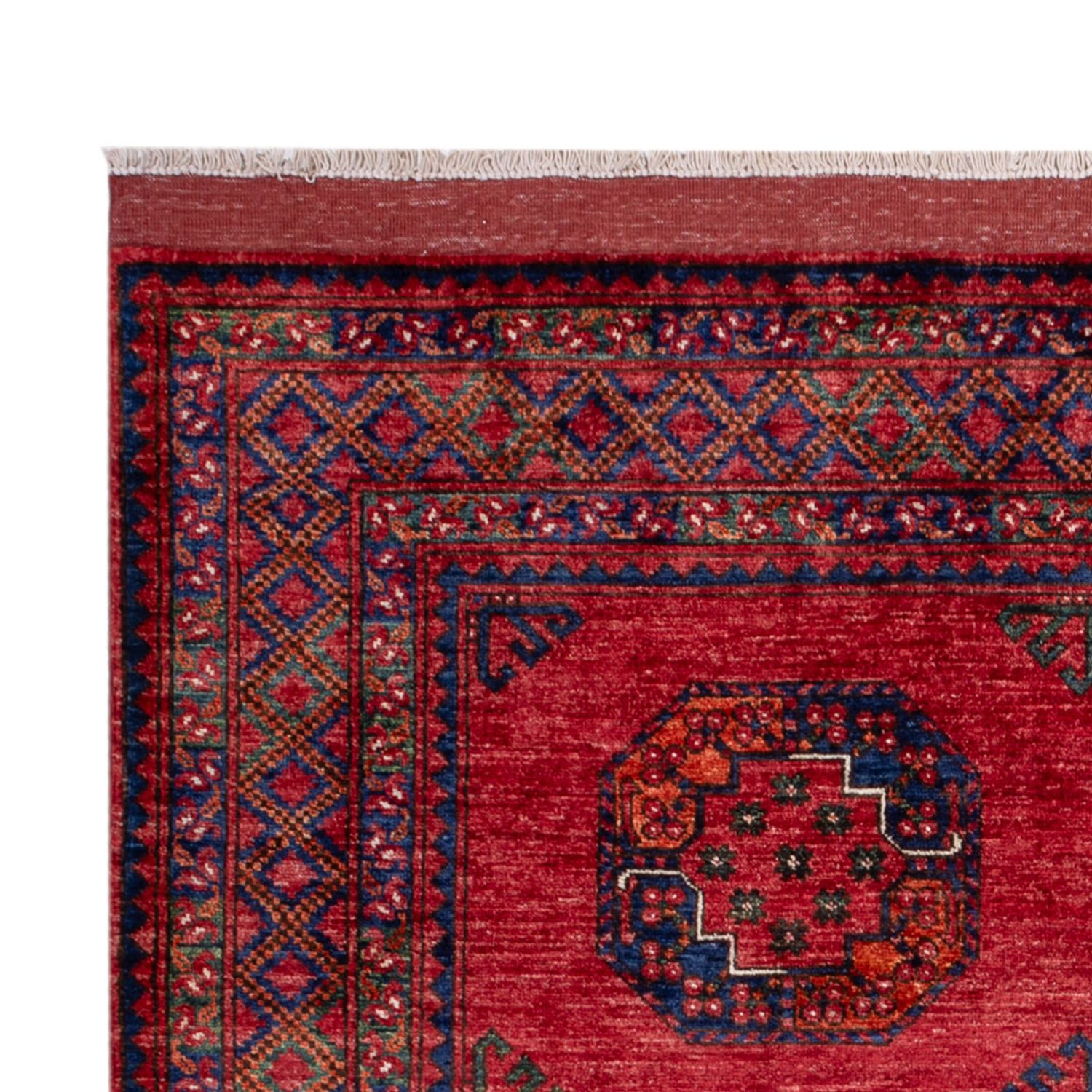 Afghansk tæppe - Kunduz - 243 x 177 cm - rød