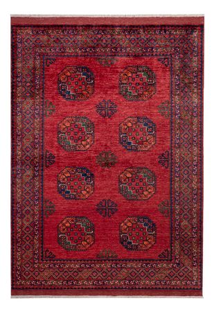 Afghansk tæppe - Kunduz - 243 x 177 cm - rød