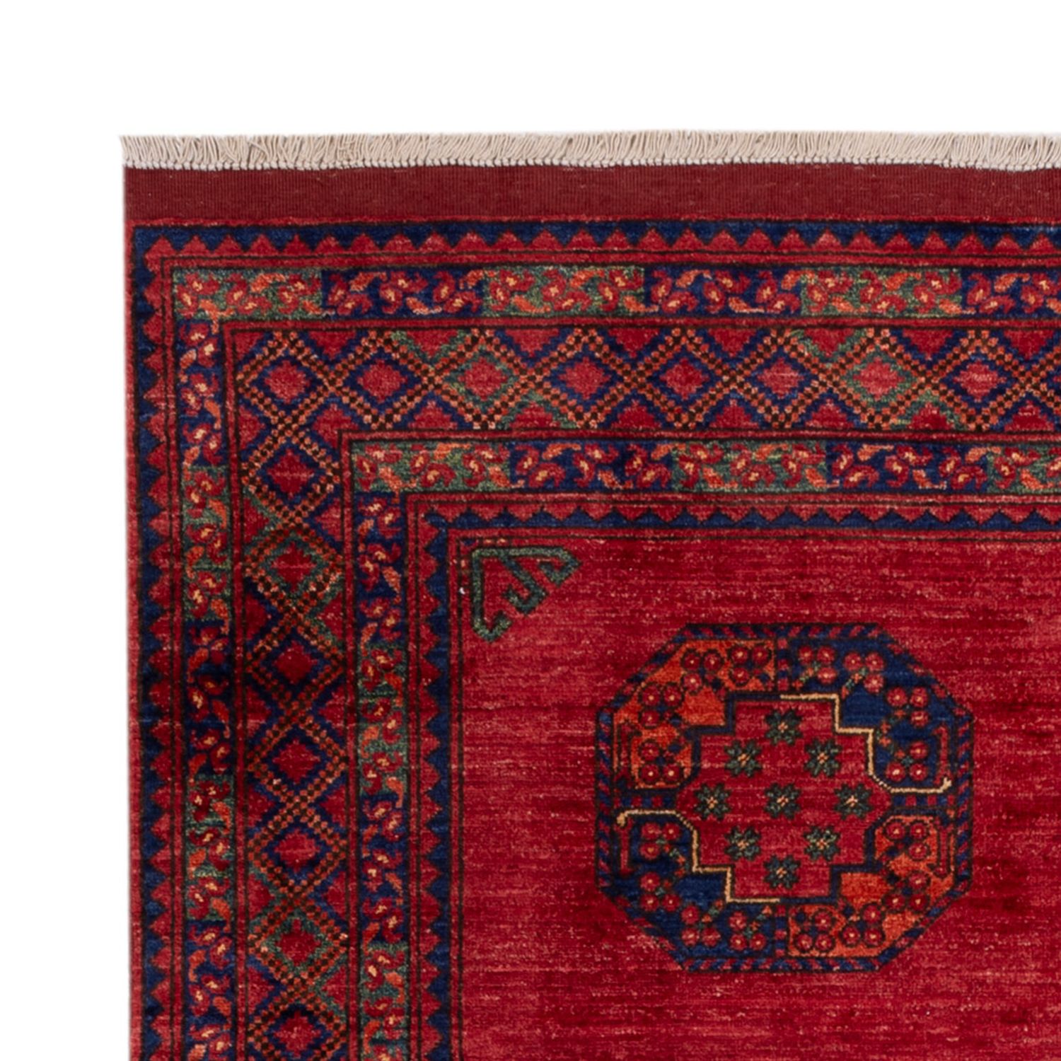 Afghan Teppich - Kunduz - 242 x 175 cm - rot