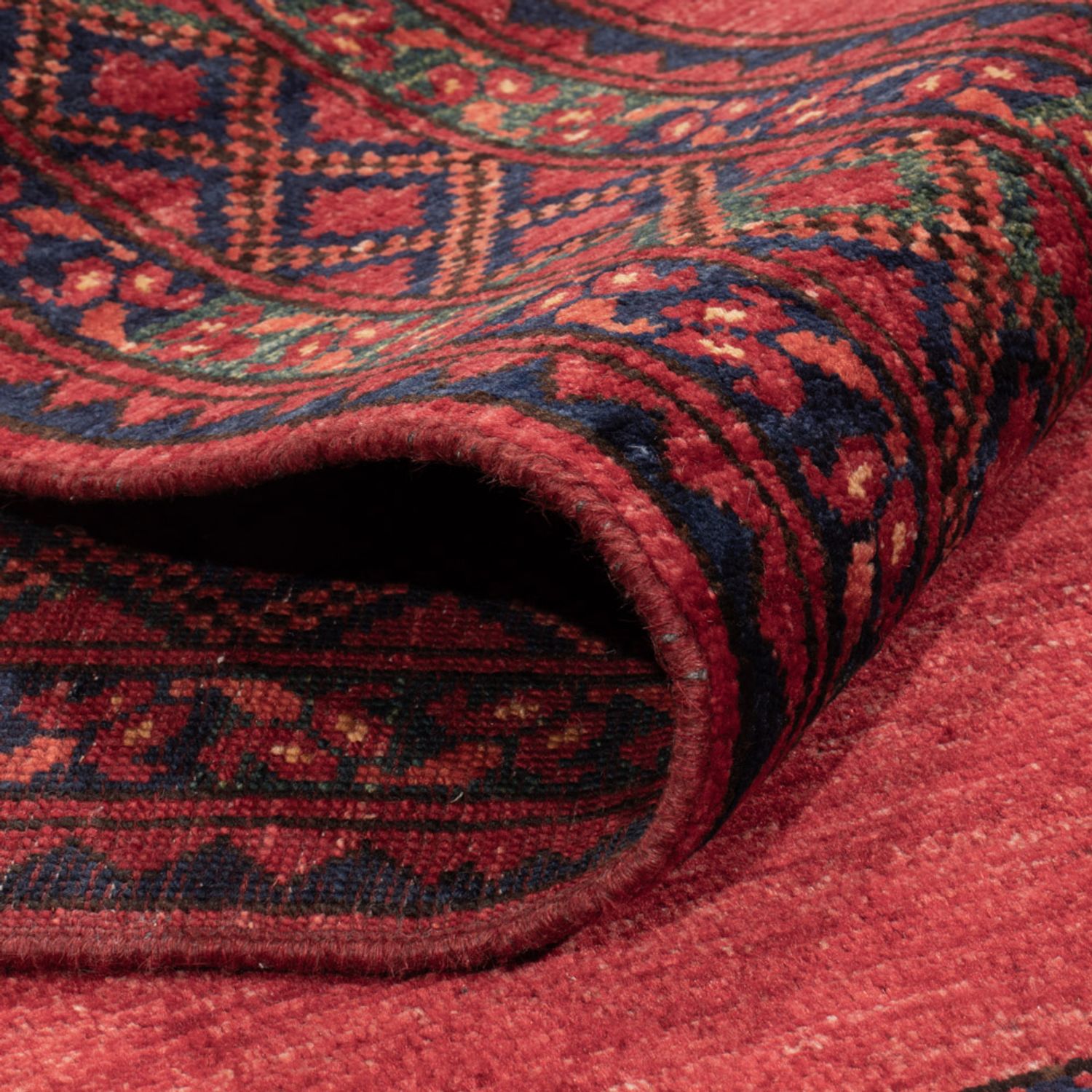 Afghan Teppich - Kunduz - 242 x 175 cm - rot