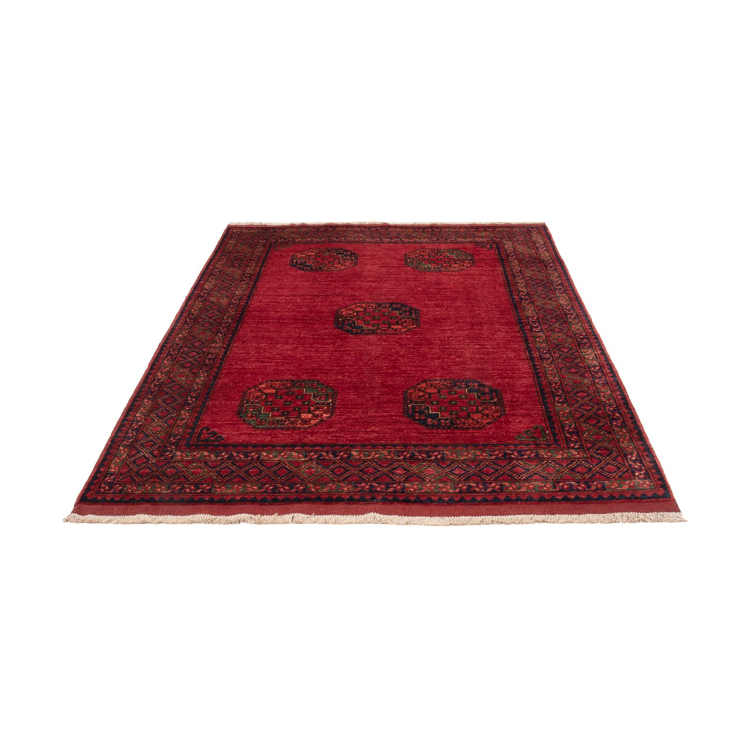 Afghan Teppich - Kunduz - 242 x 175 cm - rot