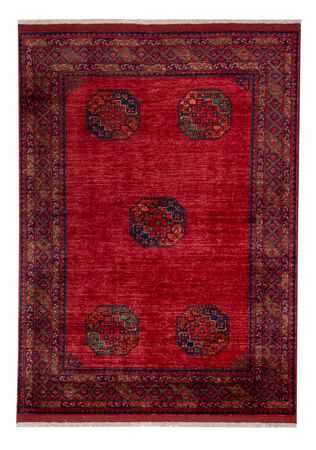 Afghan Teppich - Kunduz - 242 x 175 cm - rot
