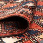 Afghansk tæppe - 215 x 176 cm - flerfarvet