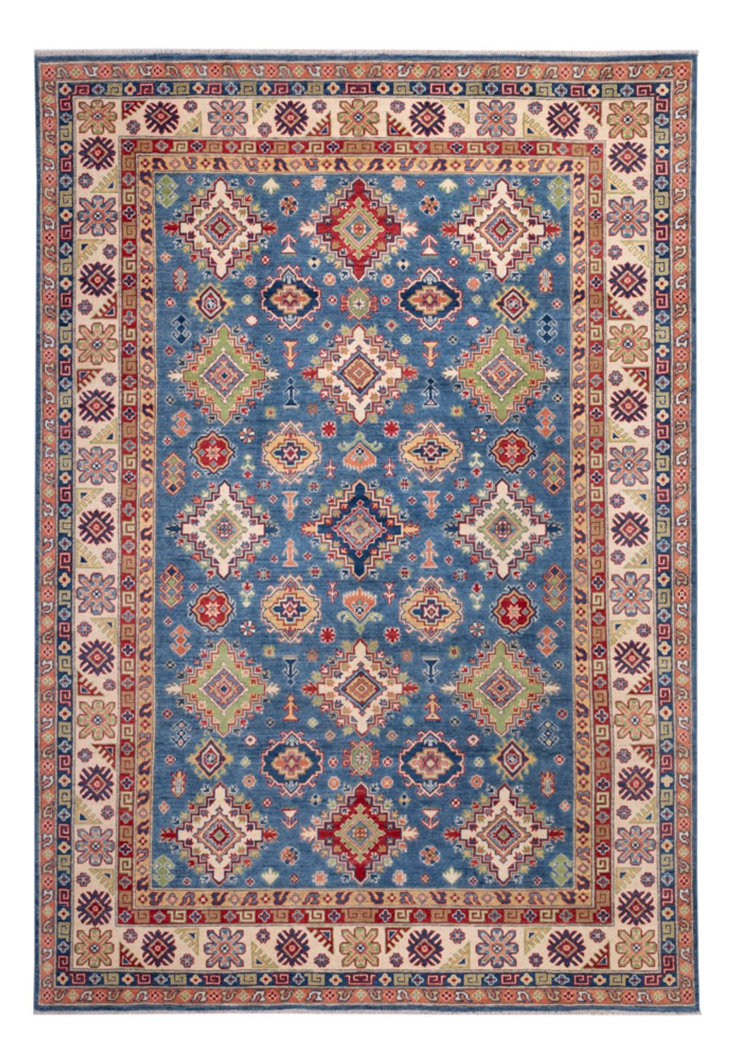 Dywan Ziegler - Kazak - 296 x 198 cm - niebieski