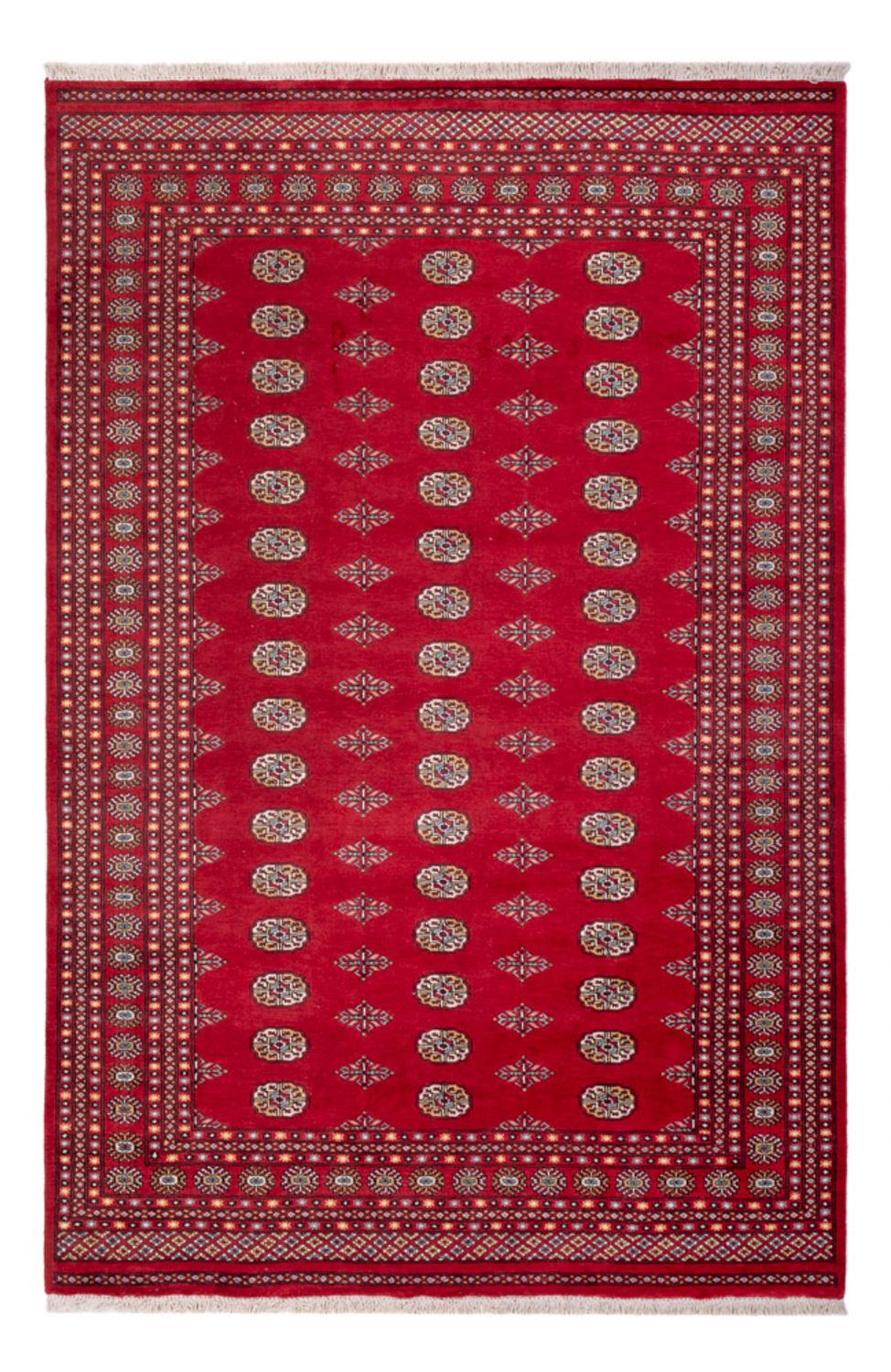 Afgański dywan - Bukhara - 307 x 201 cm - czerwony