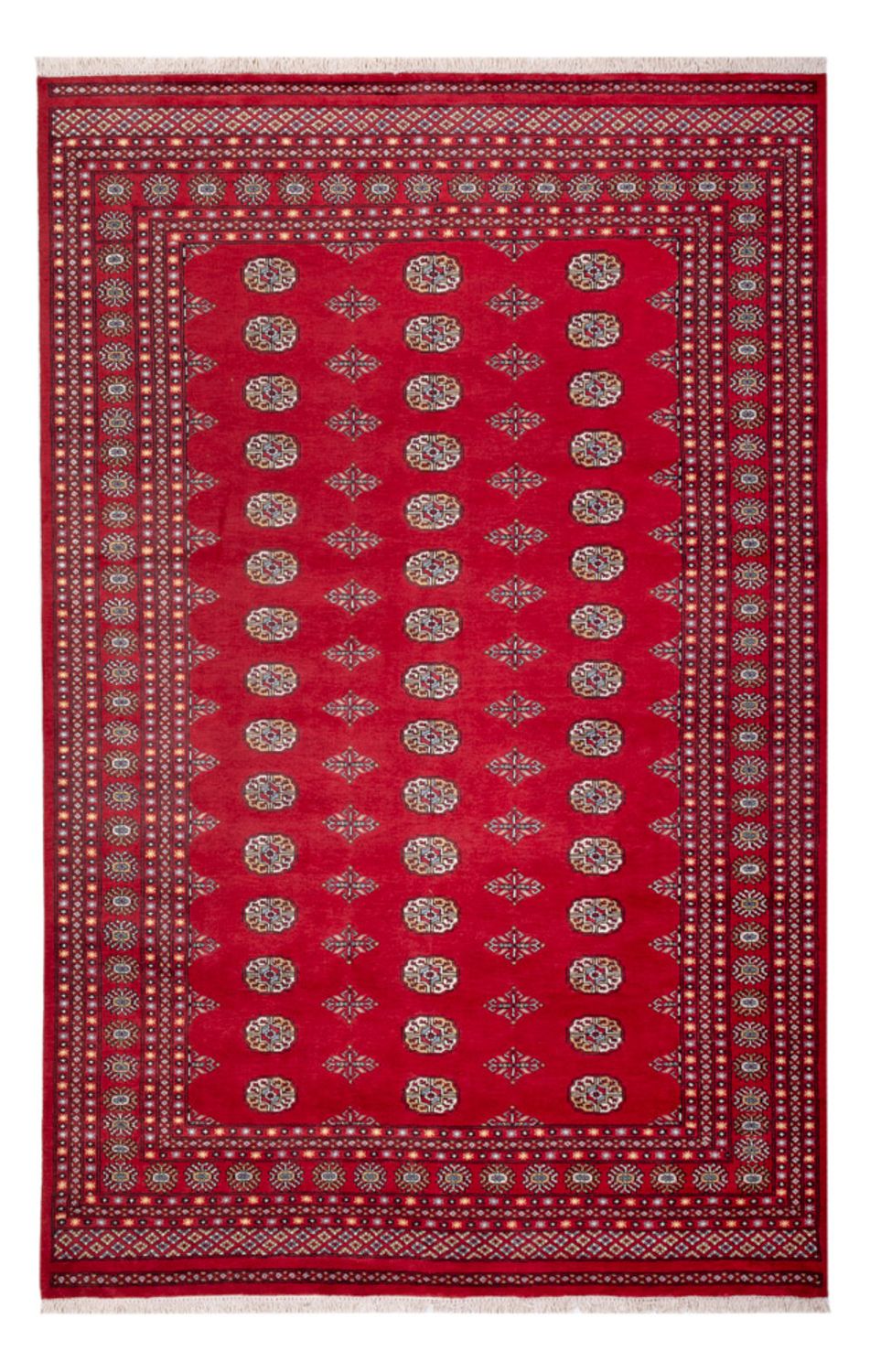 Afgański dywan - Bukhara - 316 x 203 cm - czerwony