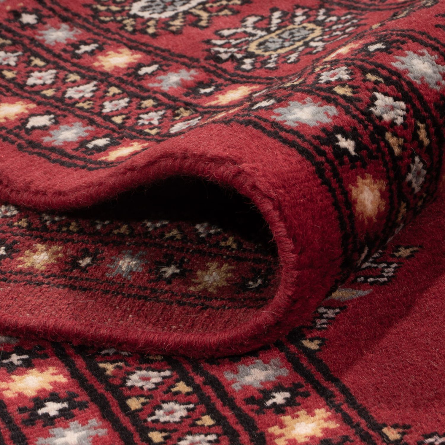 Afgański dywan - Bukhara - 306 x 202 cm - czerwony