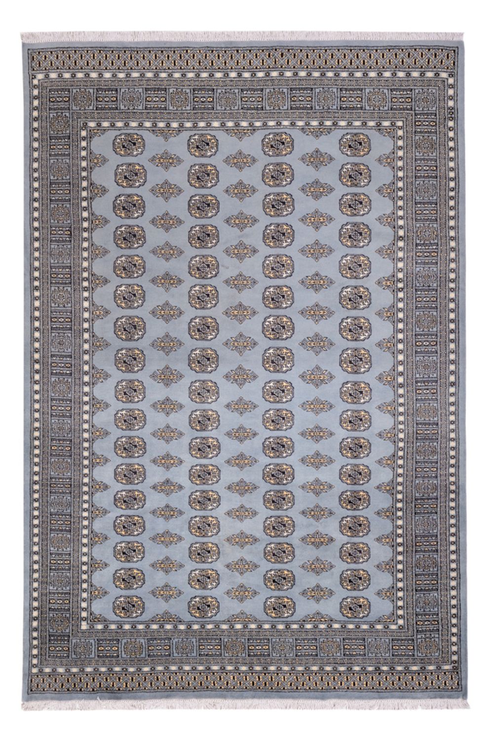 Afgański dywan - Bukhara - 300 x 204 cm - jasnoszary