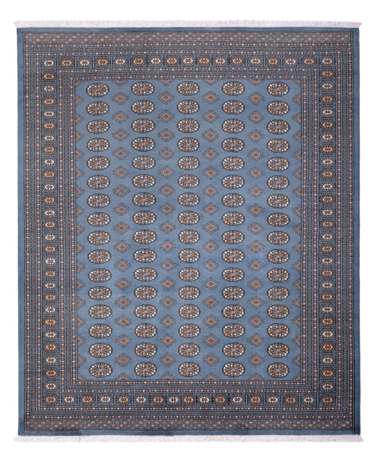 Afgański dywan - Bukhara - 305 x 249 cm - jasnoniebieski