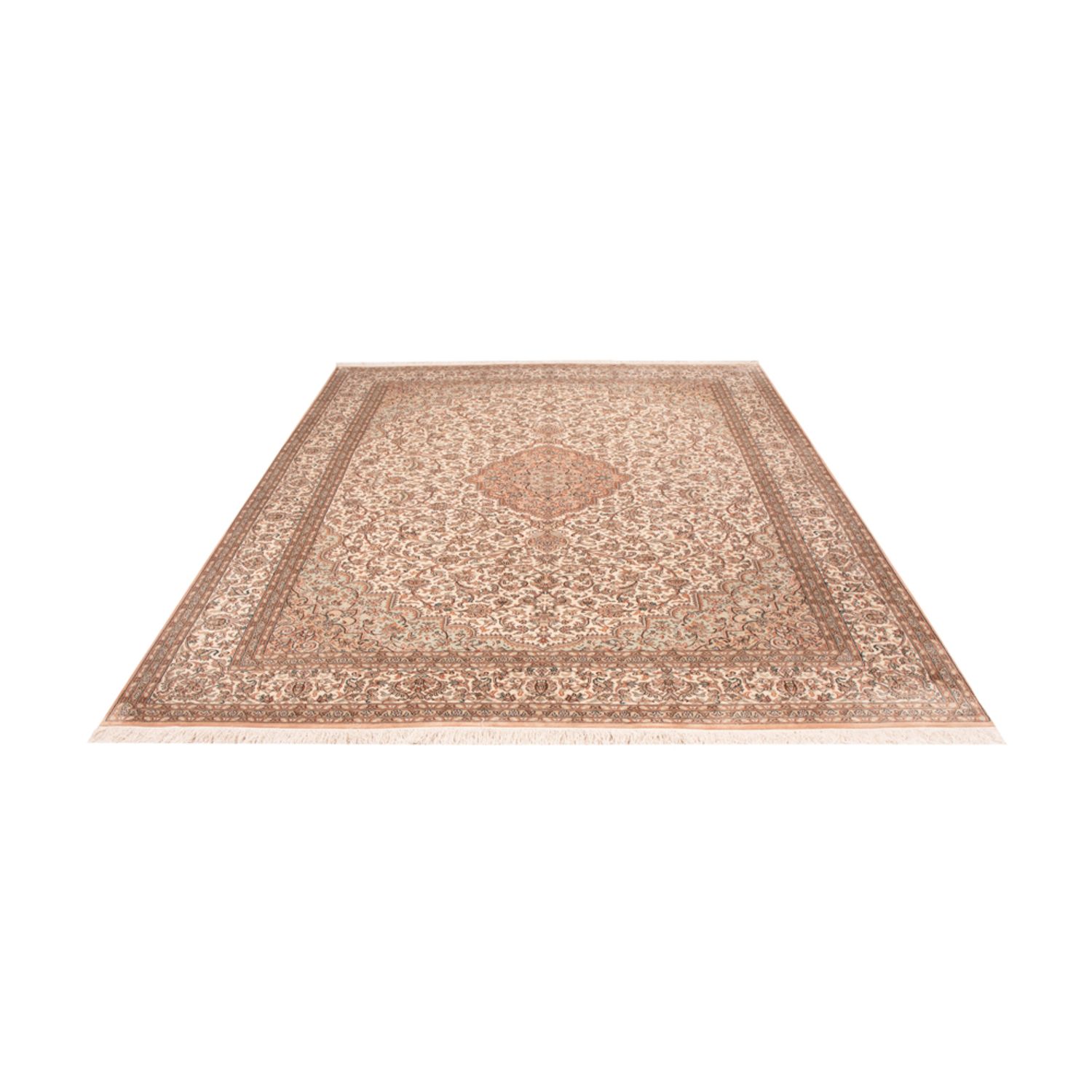 Jedwabny dywan - Kashmir Silk - 290 x 205 cm - piaskowy