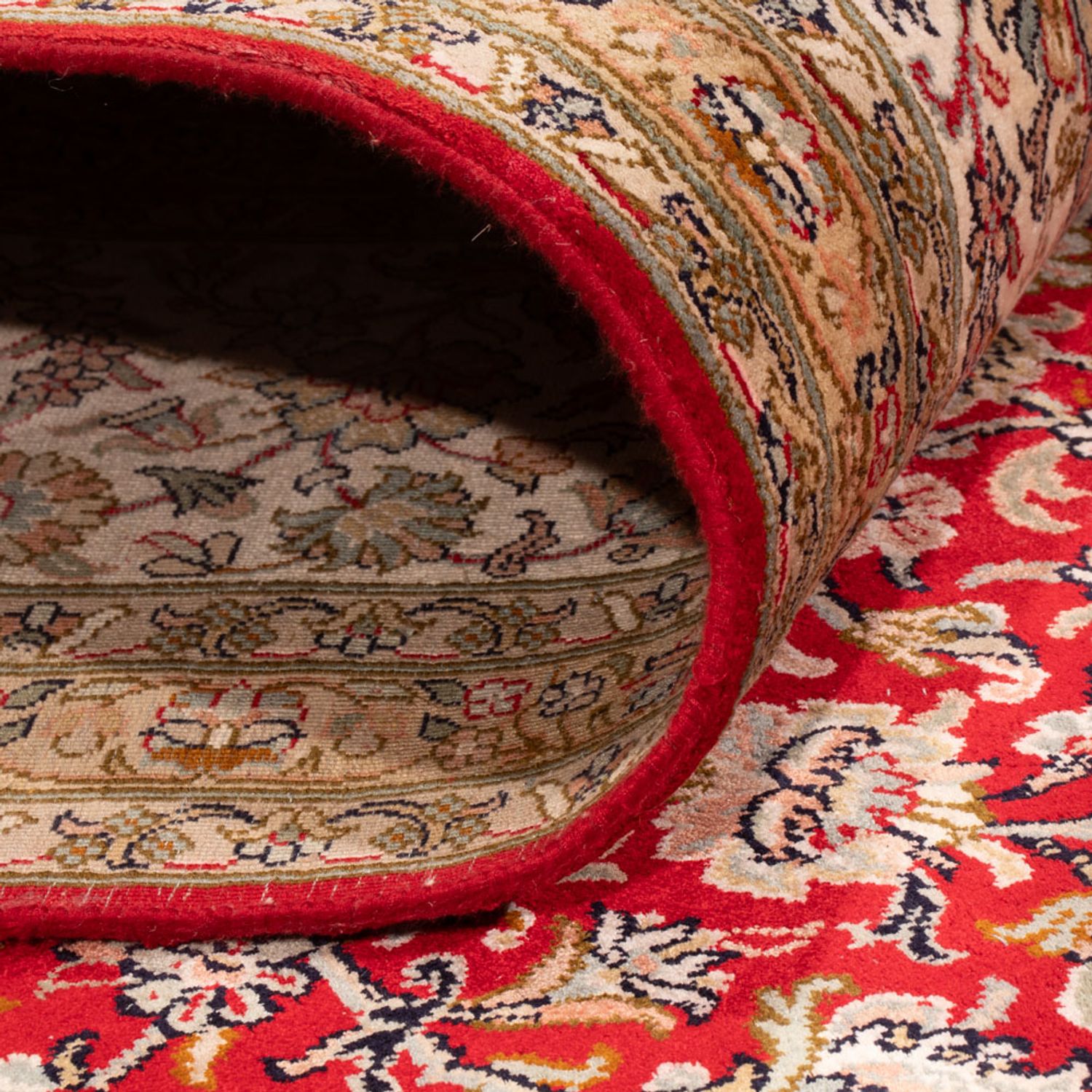 Jedwabny dywan - Kashmir Silk - 303 x 220 cm - czerwony