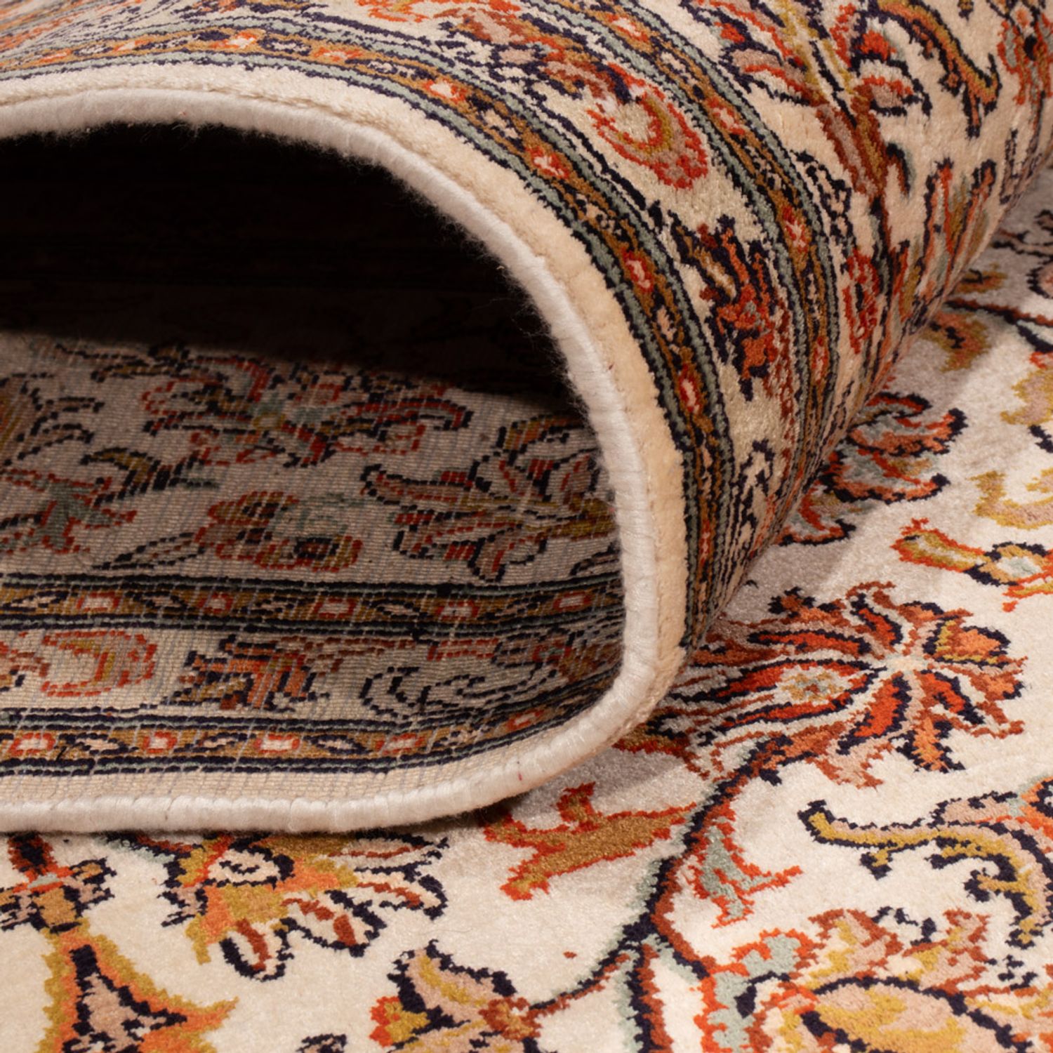 Jedwabny dywan - Kashmir Silk - 305 x 213 cm - piaskowy