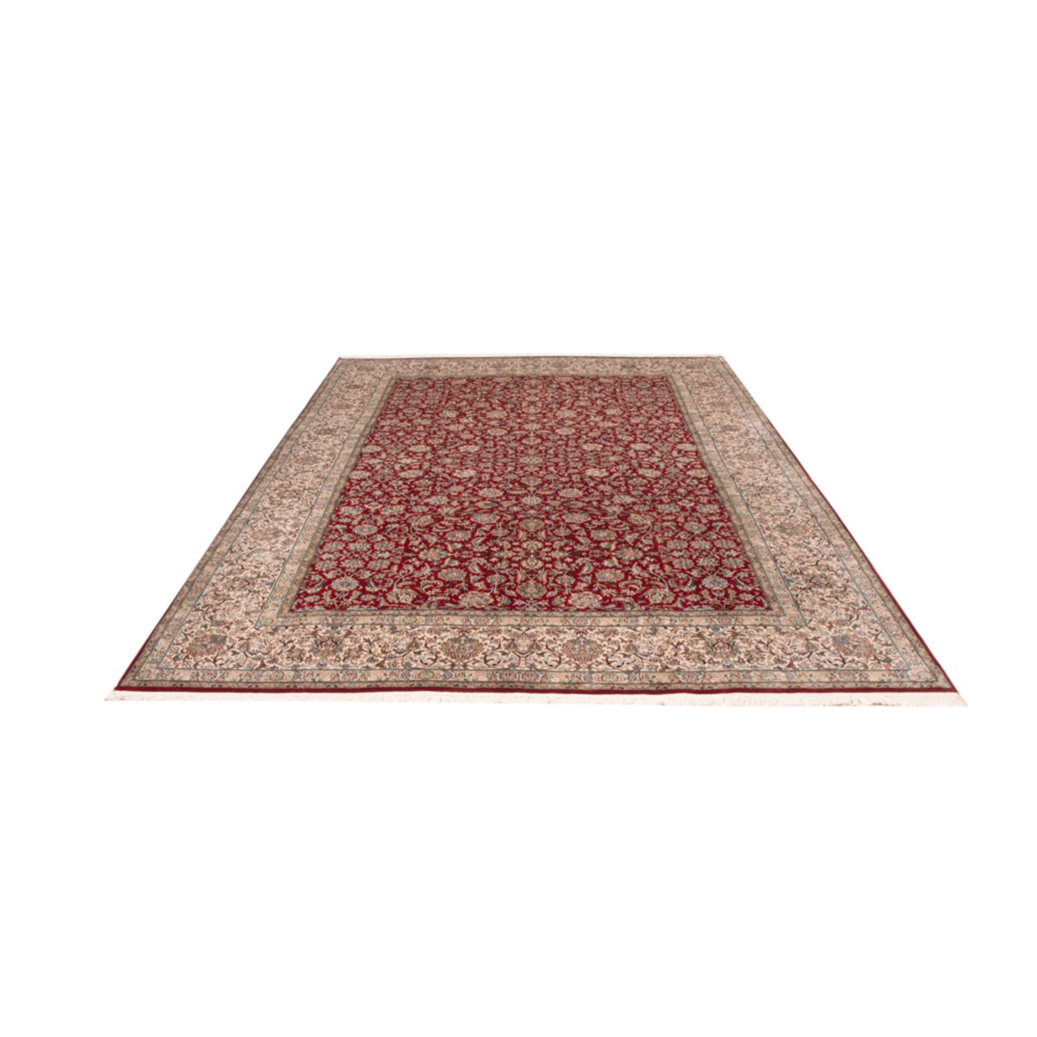 Jedwabny dywan - Kashmir Silk - 302 x 216 cm - czerwony