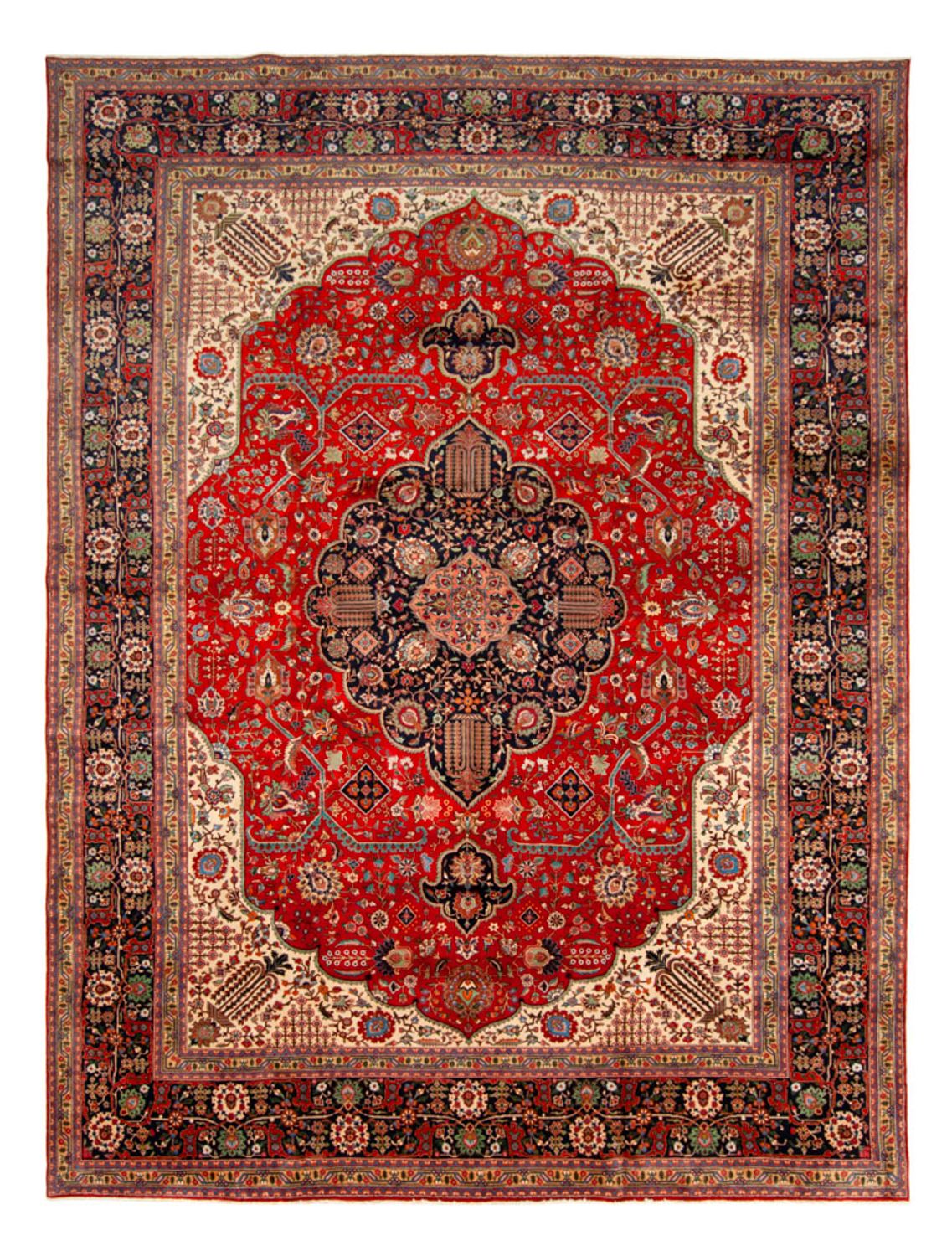 Persisk teppe - Tabriz - Royal - 490 x 352 cm - rød