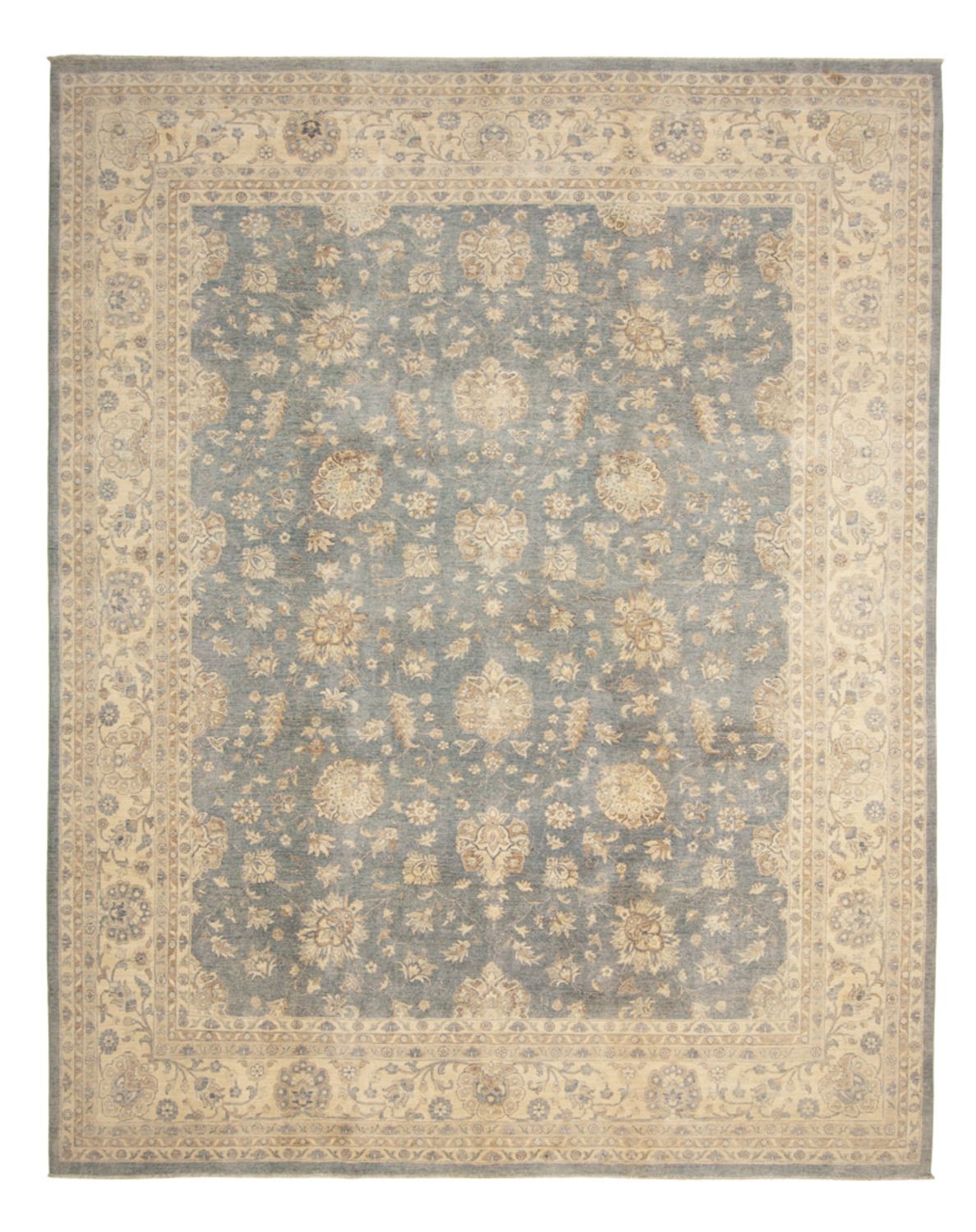 Ziegler Teppe - 440 x 347 cm - lysegrå