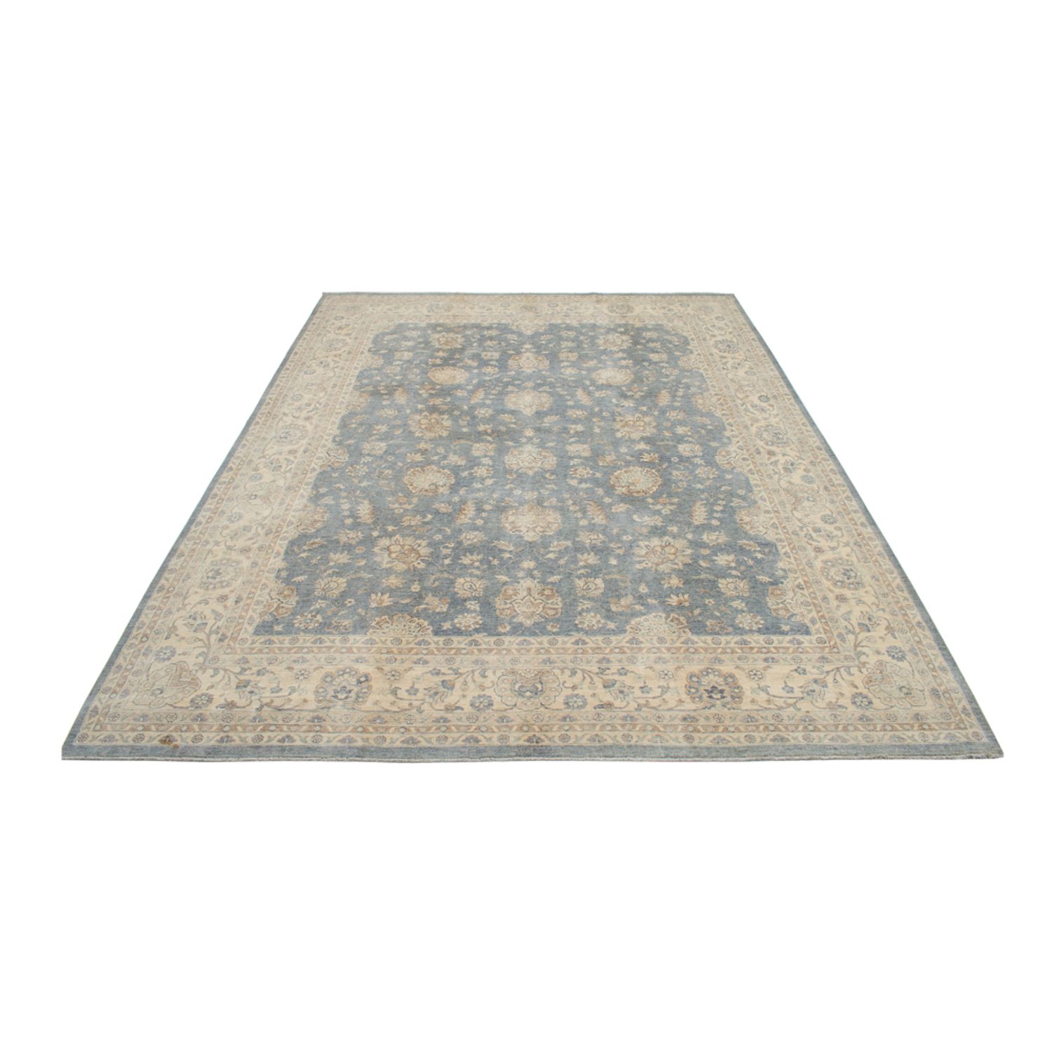 Ziegler Teppe - 440 x 347 cm - lysegrå