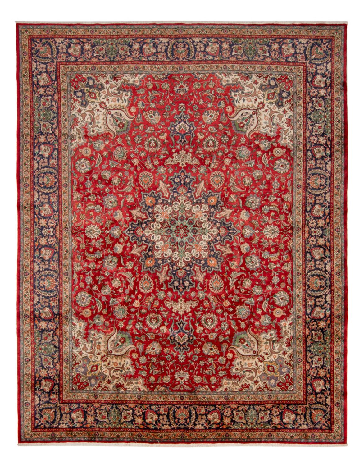 Persisk teppe - Tabriz - 434 x 343 cm - rød