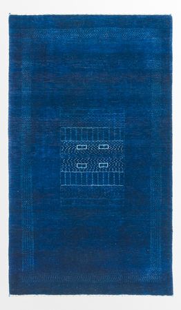 Gabbeh Rug - Loribaft Perser - 132 x 75 cm - dark blue