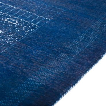 Gabbeh Rug - Loribaft Perser - 132 x 75 cm - dark blue