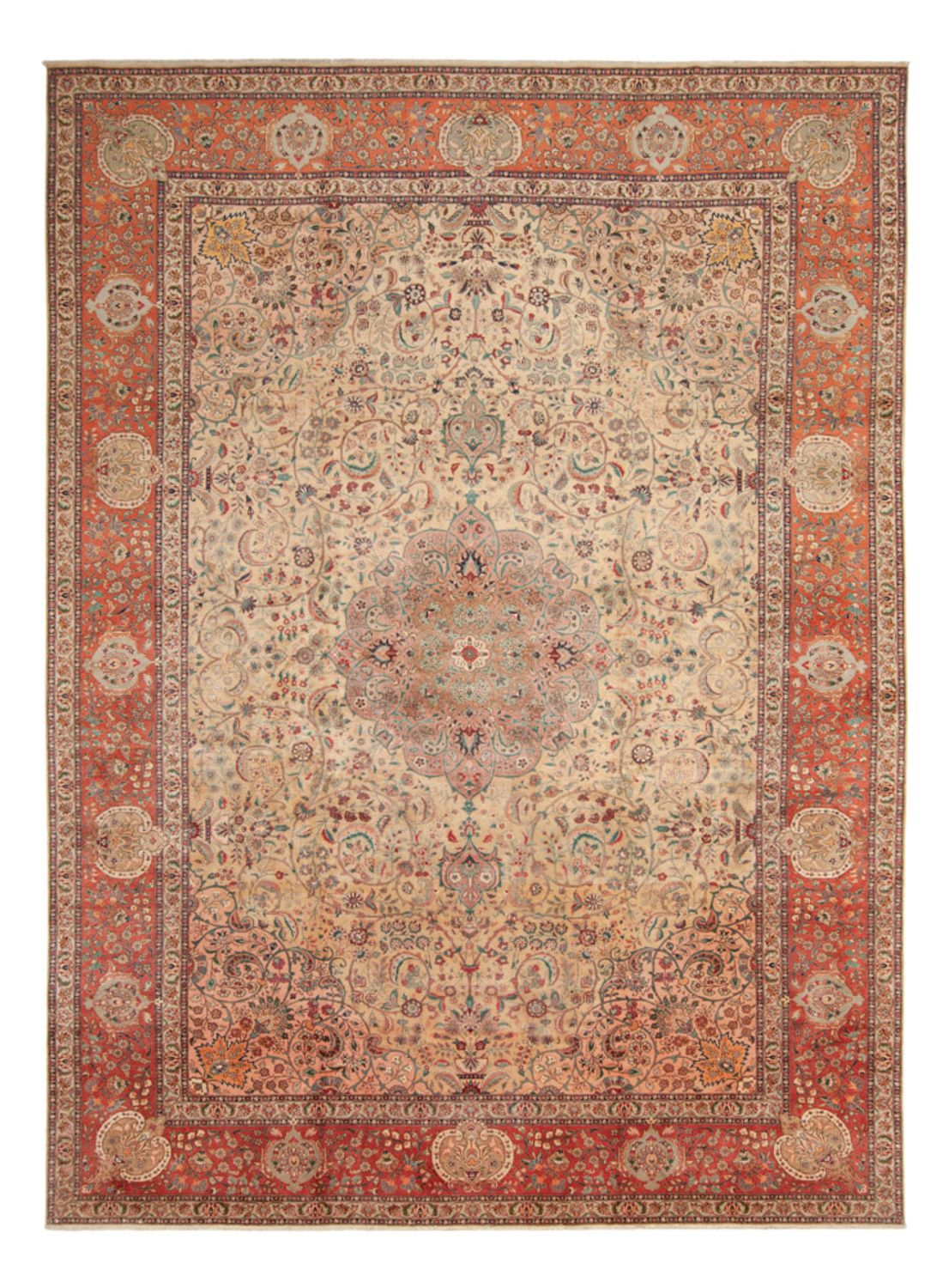 Persisk teppe - Tabriz - Royal - 486 x 350 cm - beige