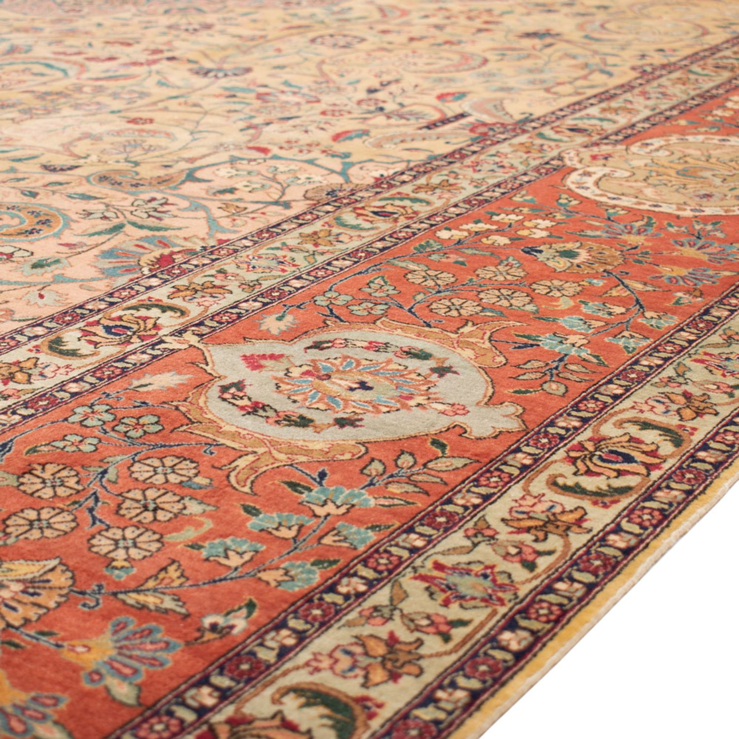 Persisk teppe - Tabriz - Royal - 486 x 350 cm - beige