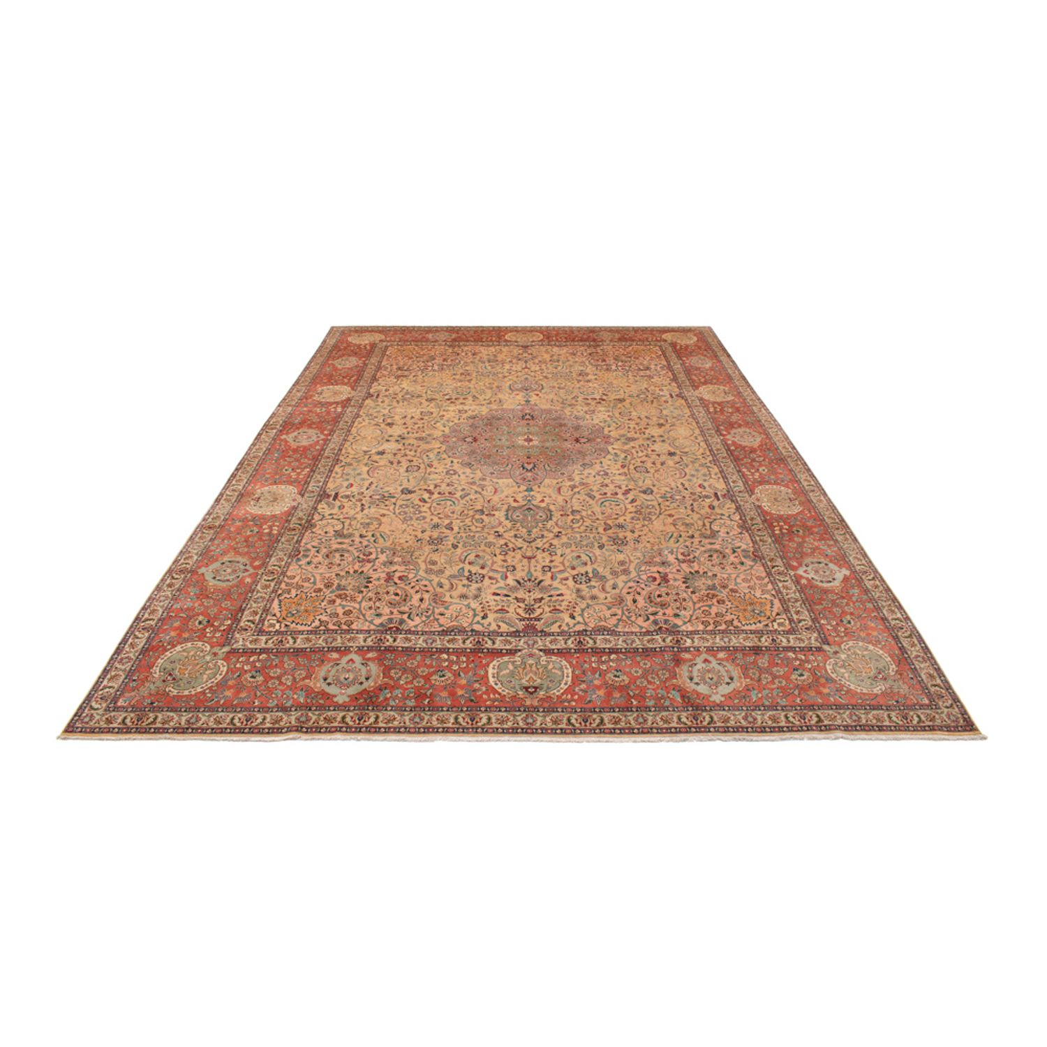Persisk teppe - Tabriz - Royal - 486 x 350 cm - beige